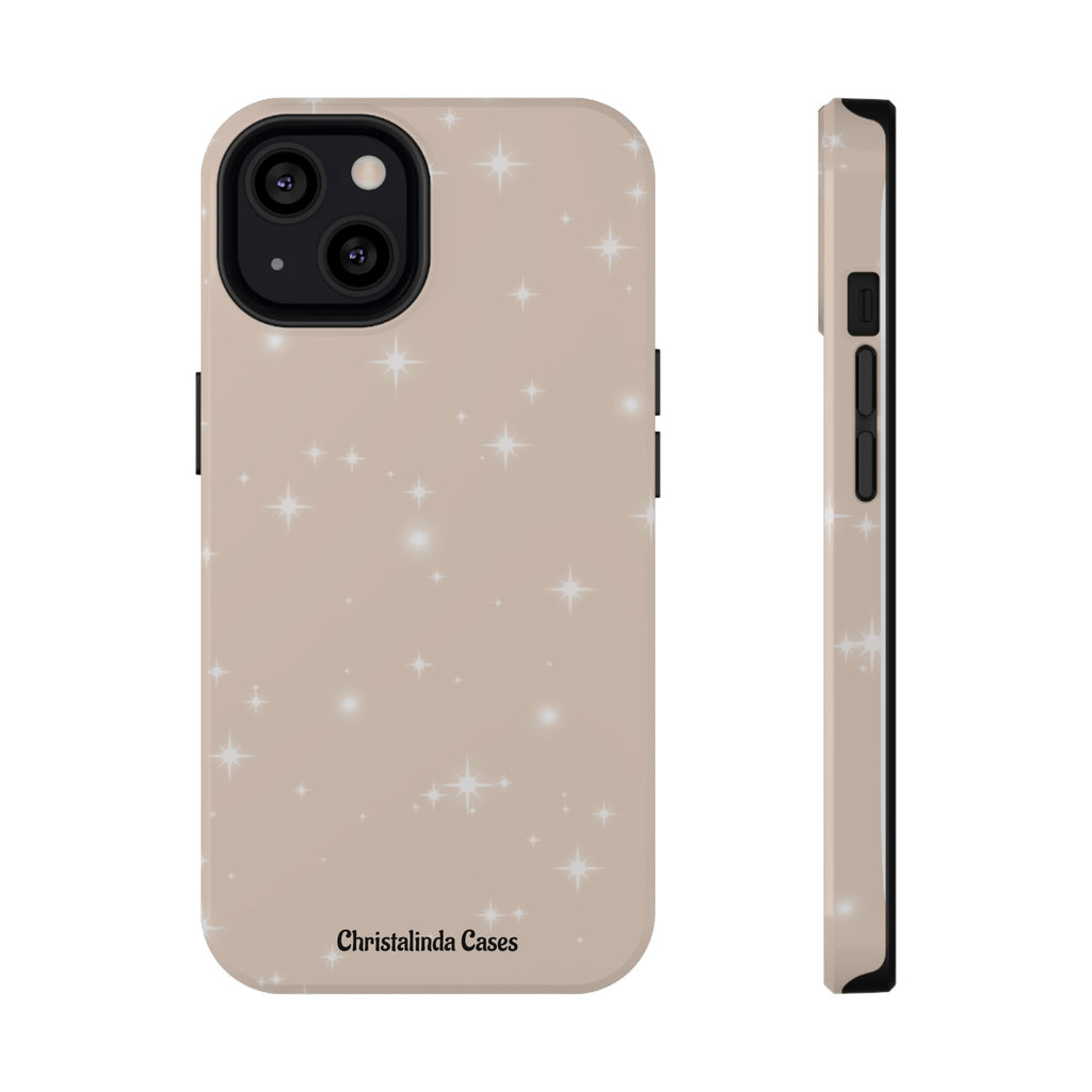 Sparkling Beige Impact-Resistant MagSafe Phone Case