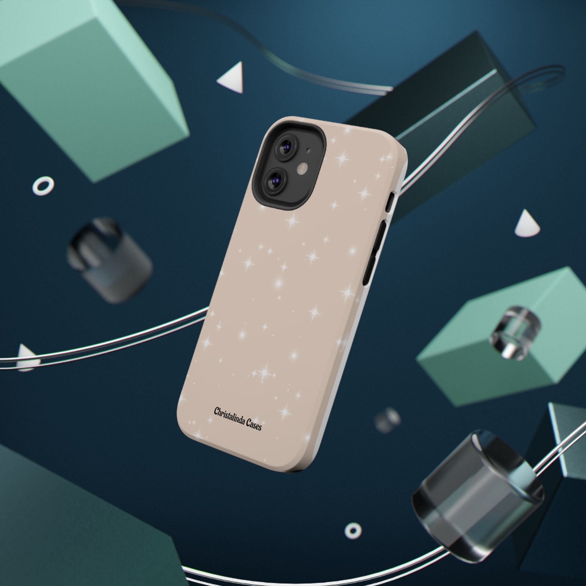 Sparkling Beige Impact-Resistant MagSafe Phone Case