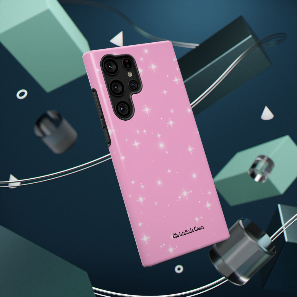 Sparkling Pink Impact-Resistant MagSafe Phone Case