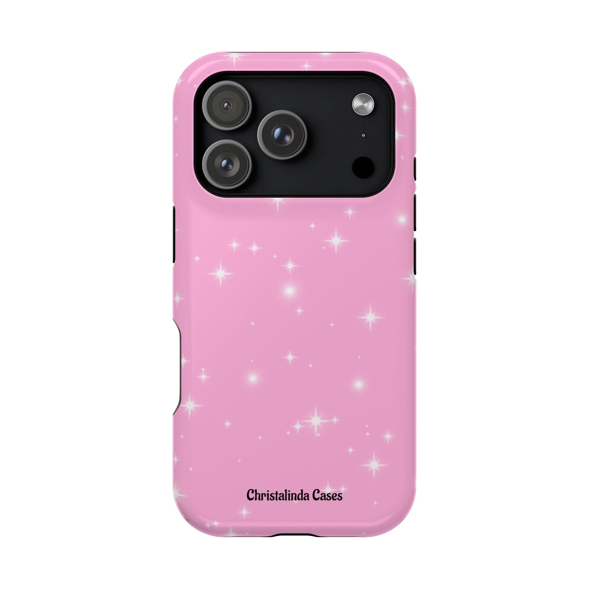 Sparkling Pink Impact-Resistant MagSafe Phone Case