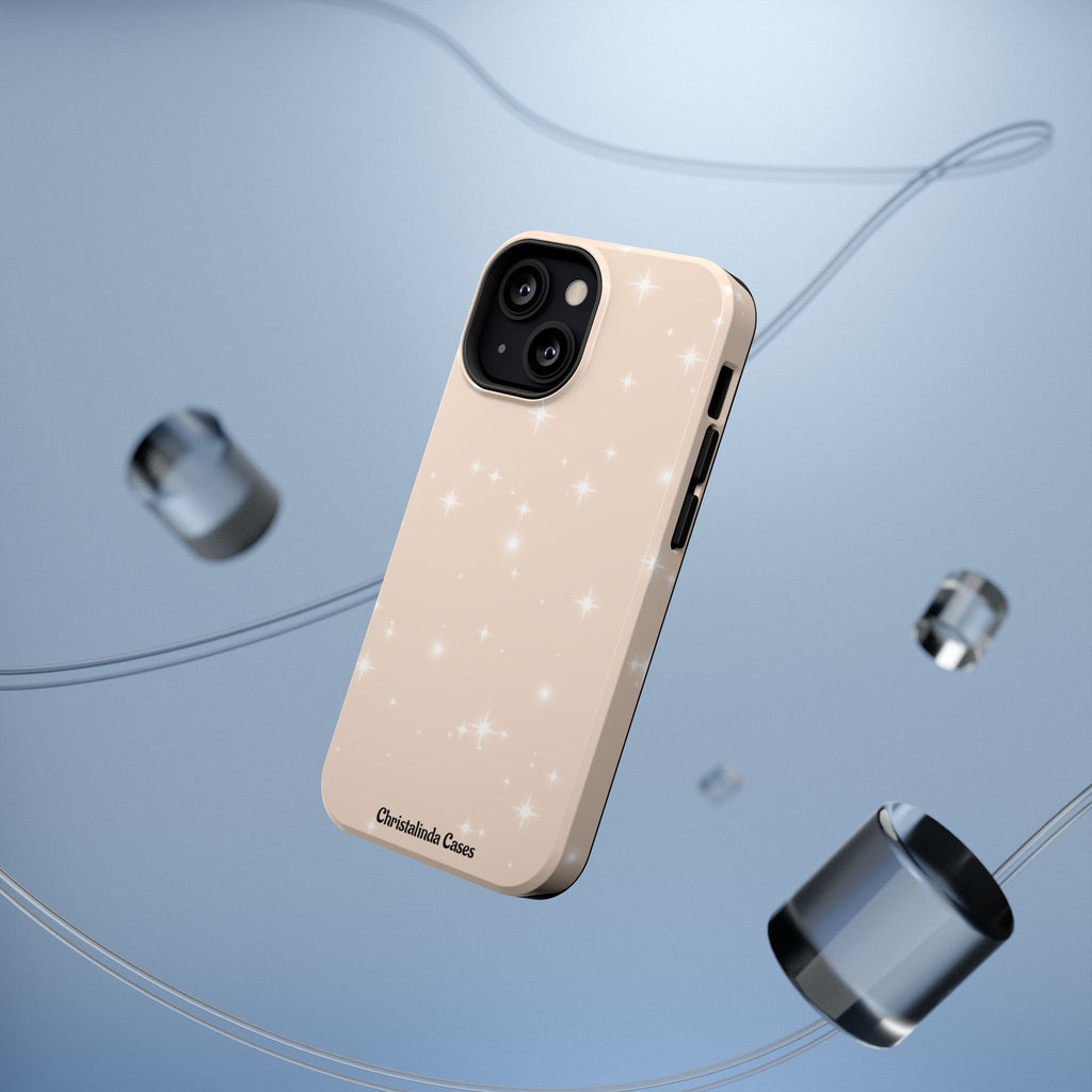 Sparkling Beige Impact-Resistant MagSafe Phone Case