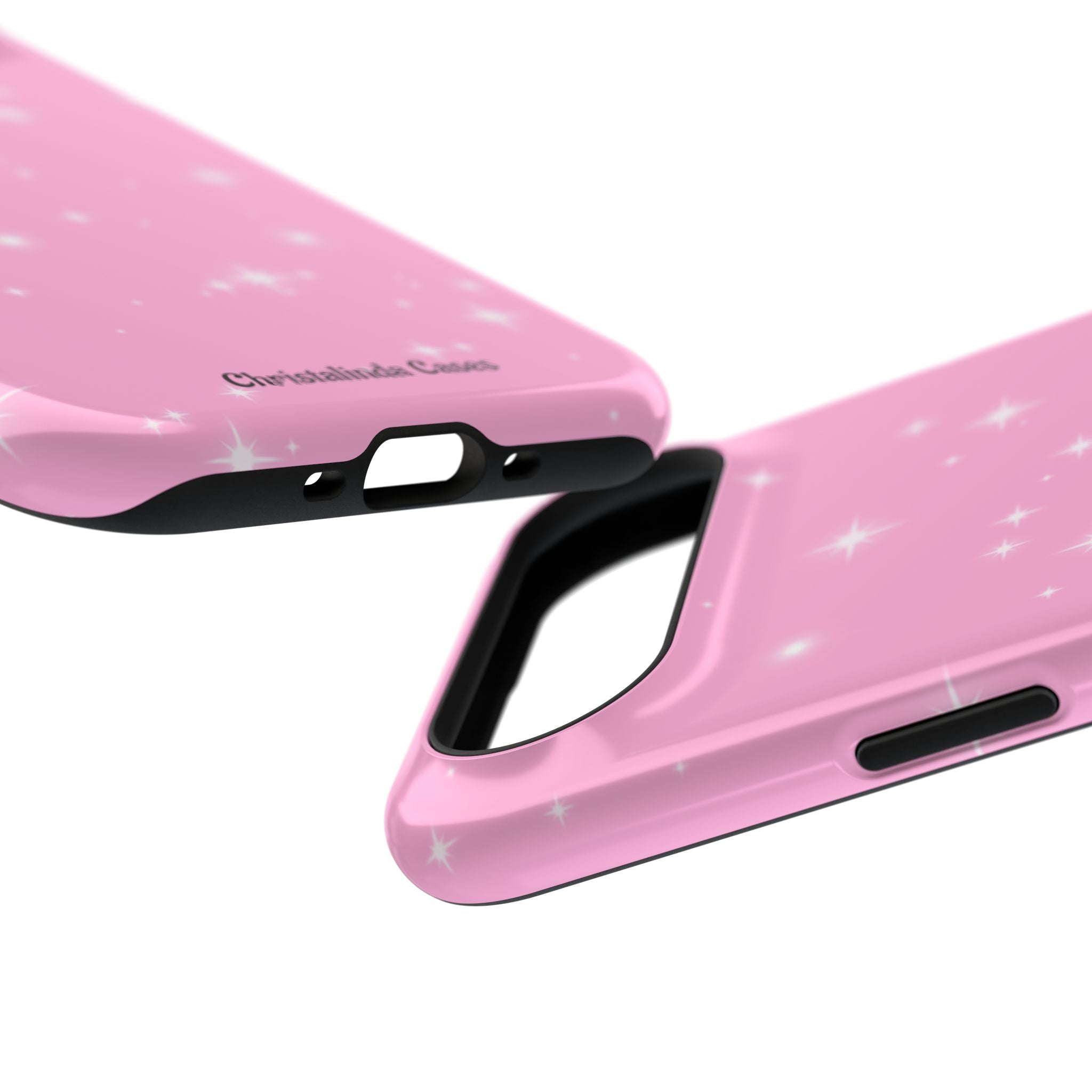 Sparkling Pink Impact-Resistant MagSafe Phone Case