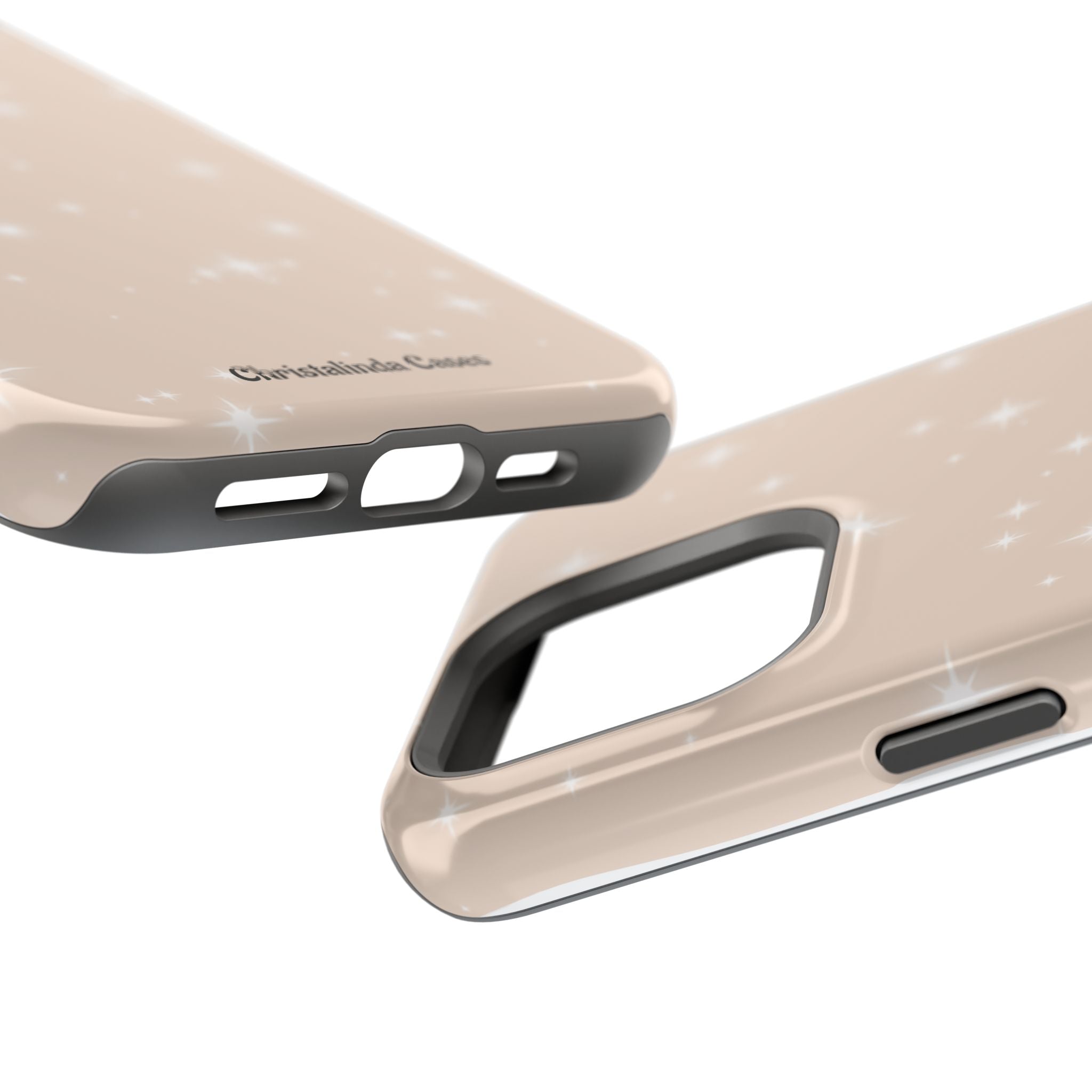 Sparkling Beige Impact-Resistant MagSafe Phone Case