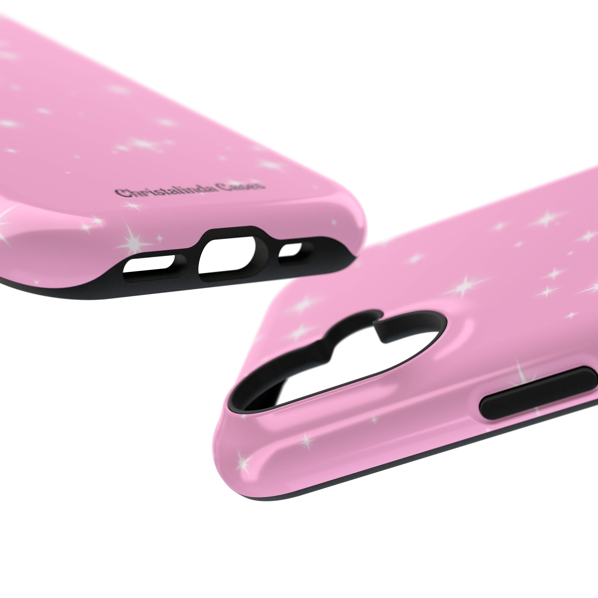 Sparkling Pink Impact-Resistant MagSafe Phone Case