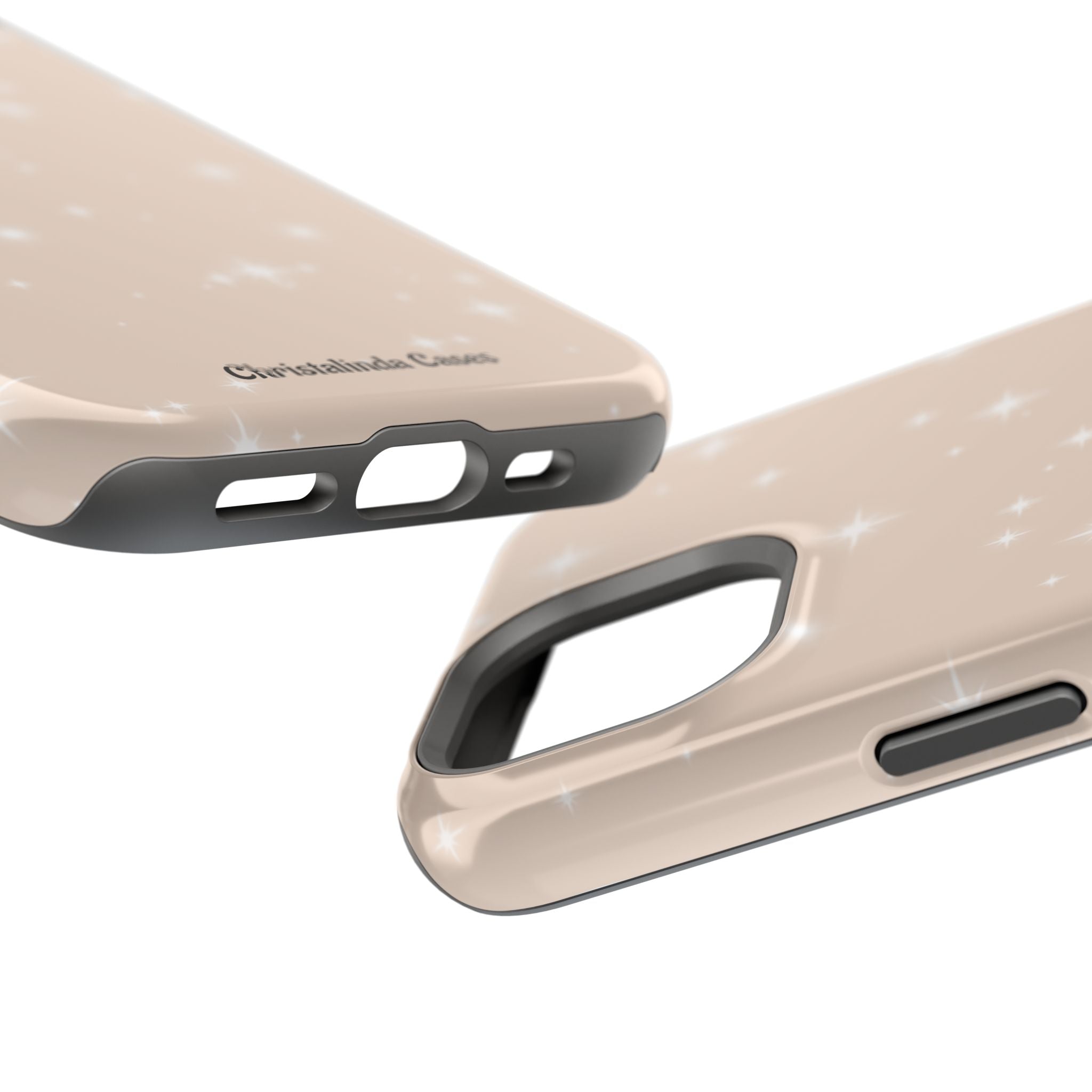 Sparkling Beige Impact-Resistant MagSafe Phone Case