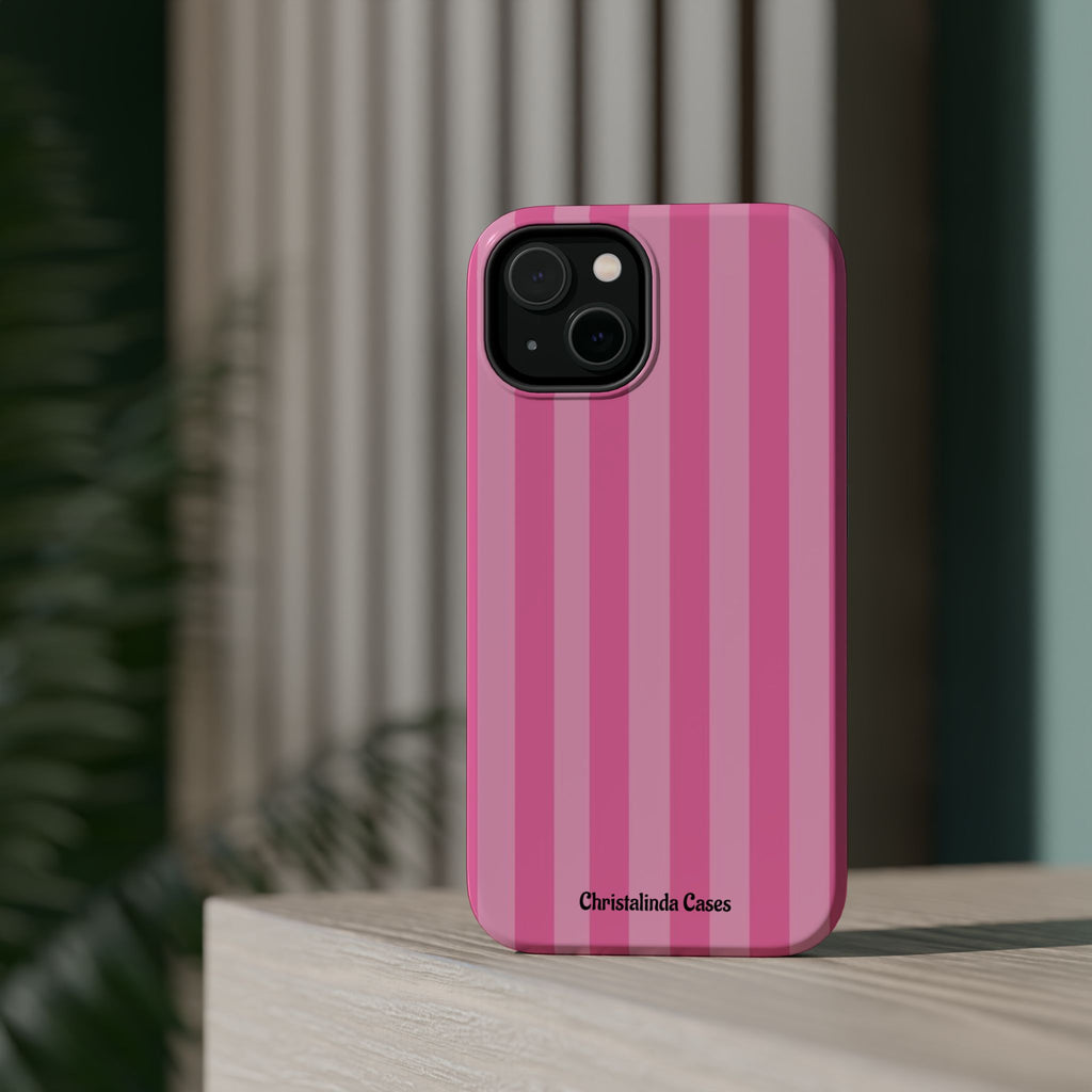 Pretty In Stripes Impact-Resistant MagSafe Phone Case