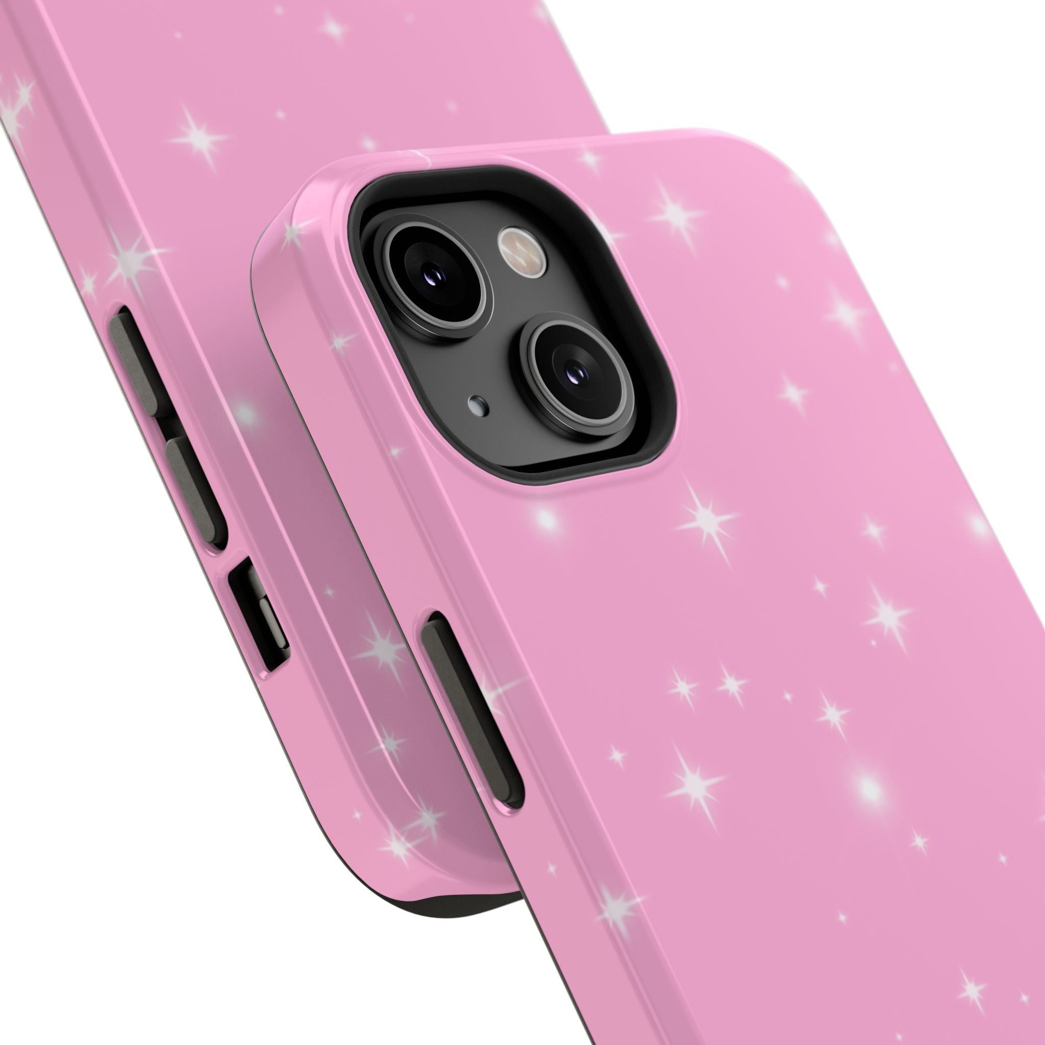 Sparkling Pink Impact-Resistant MagSafe Phone Case