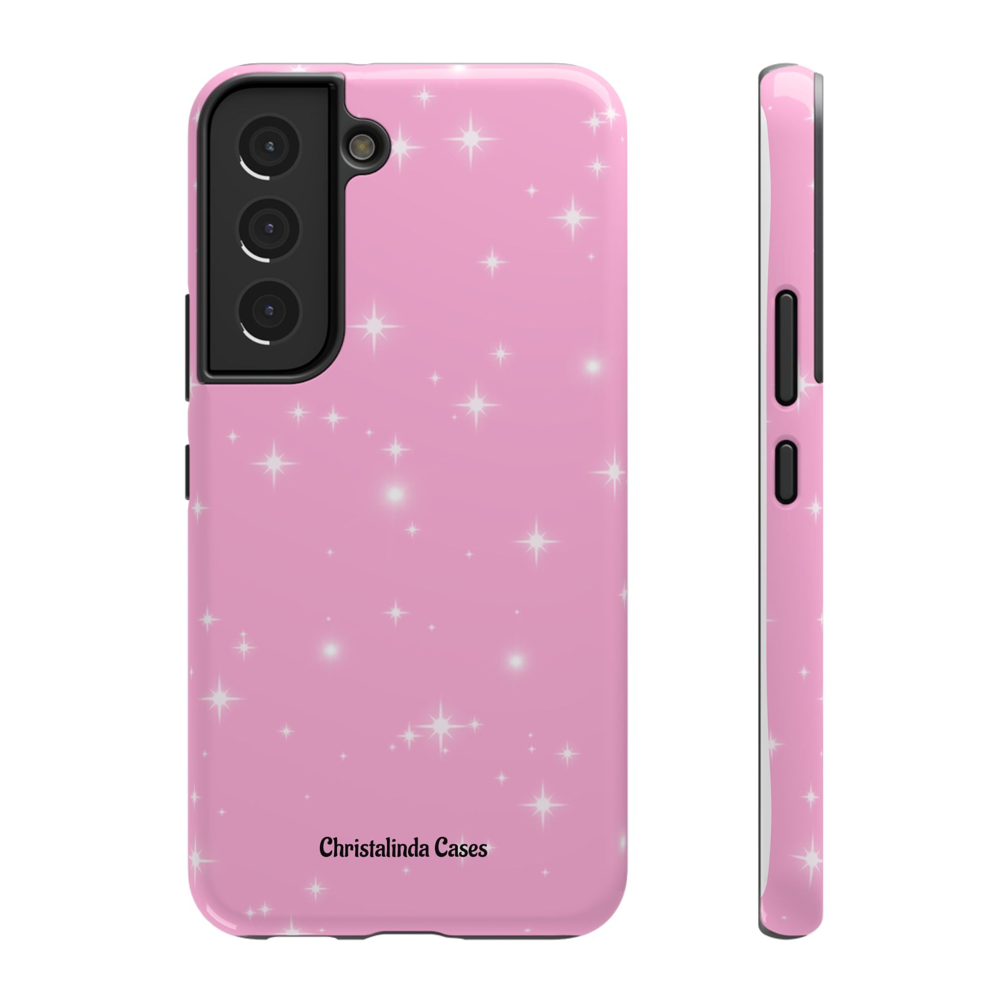 Sparkling Pink Impact-Resistant MagSafe Phone Case