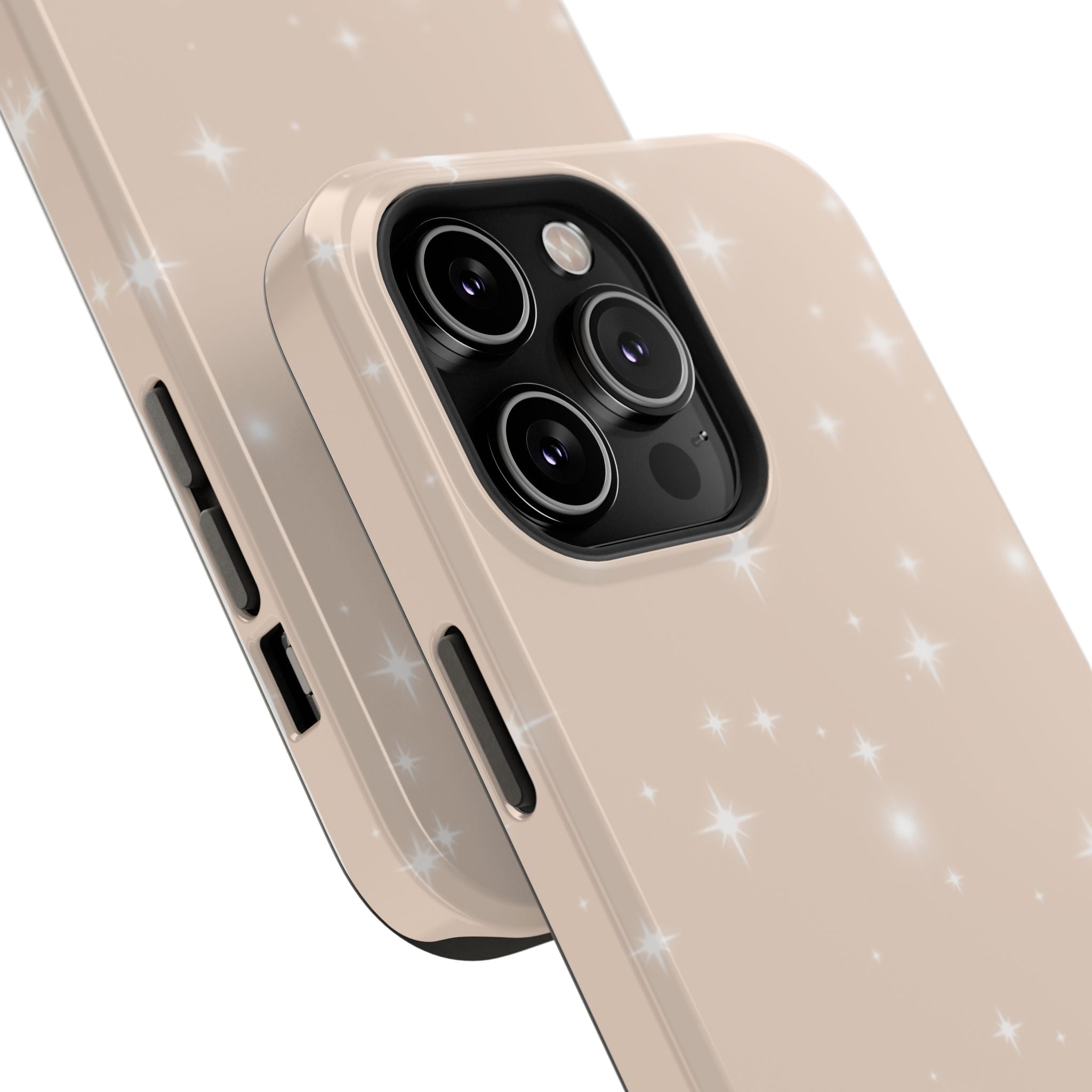 Sparkling Beige Impact-Resistant MagSafe Phone Case