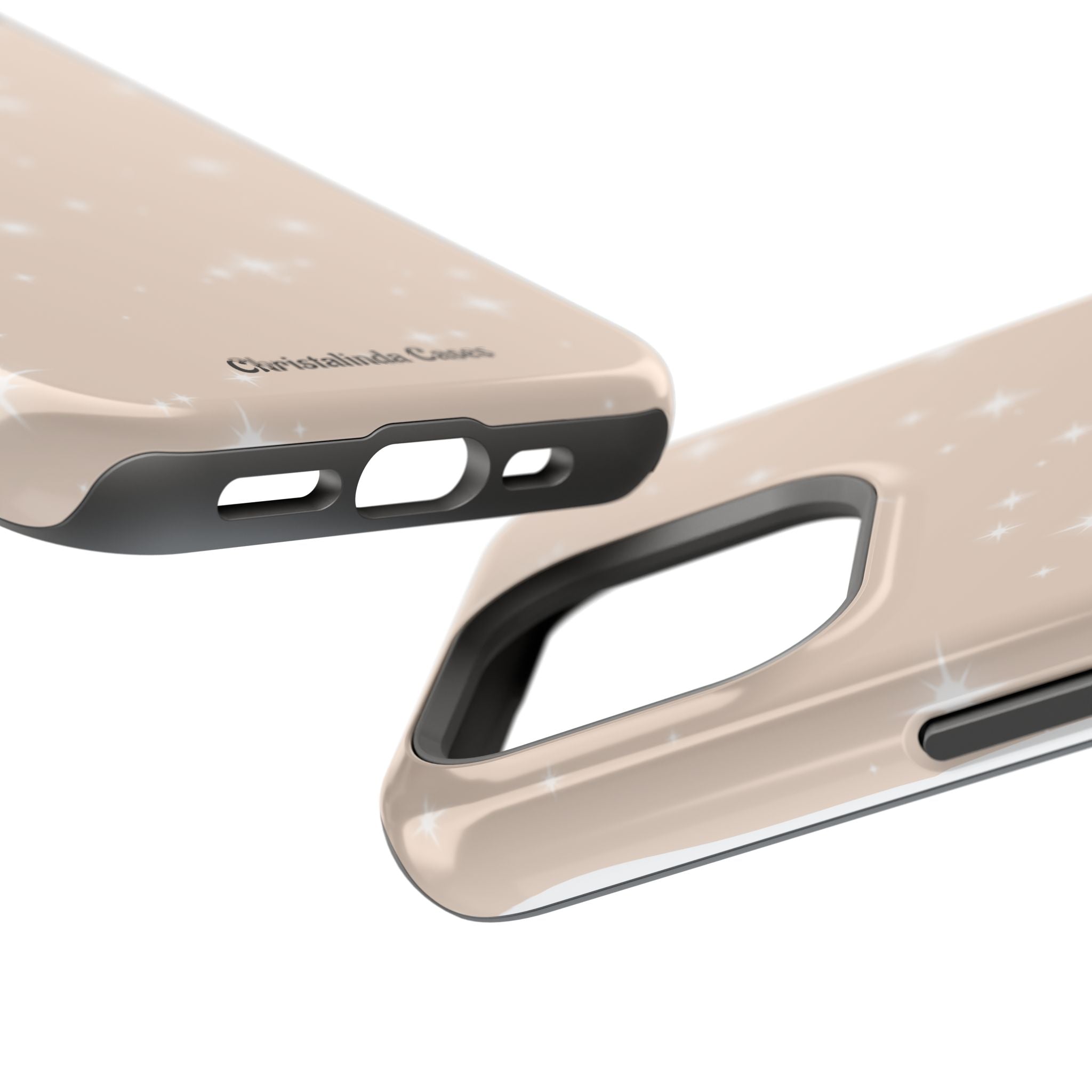 Sparkling Beige Impact-Resistant MagSafe Phone Case