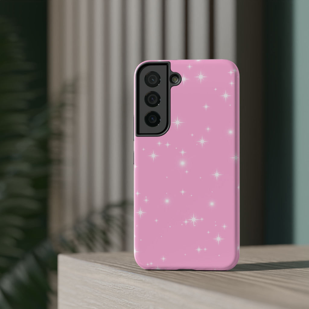 Sparkling Pink Impact-Resistant MagSafe Phone Case