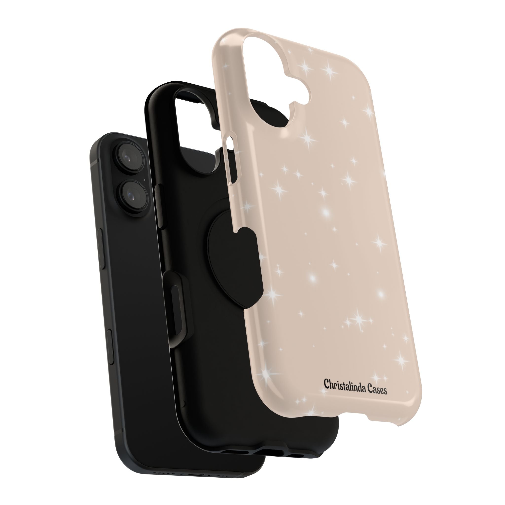 Sparkling Beige Impact-Resistant MagSafe Phone Case