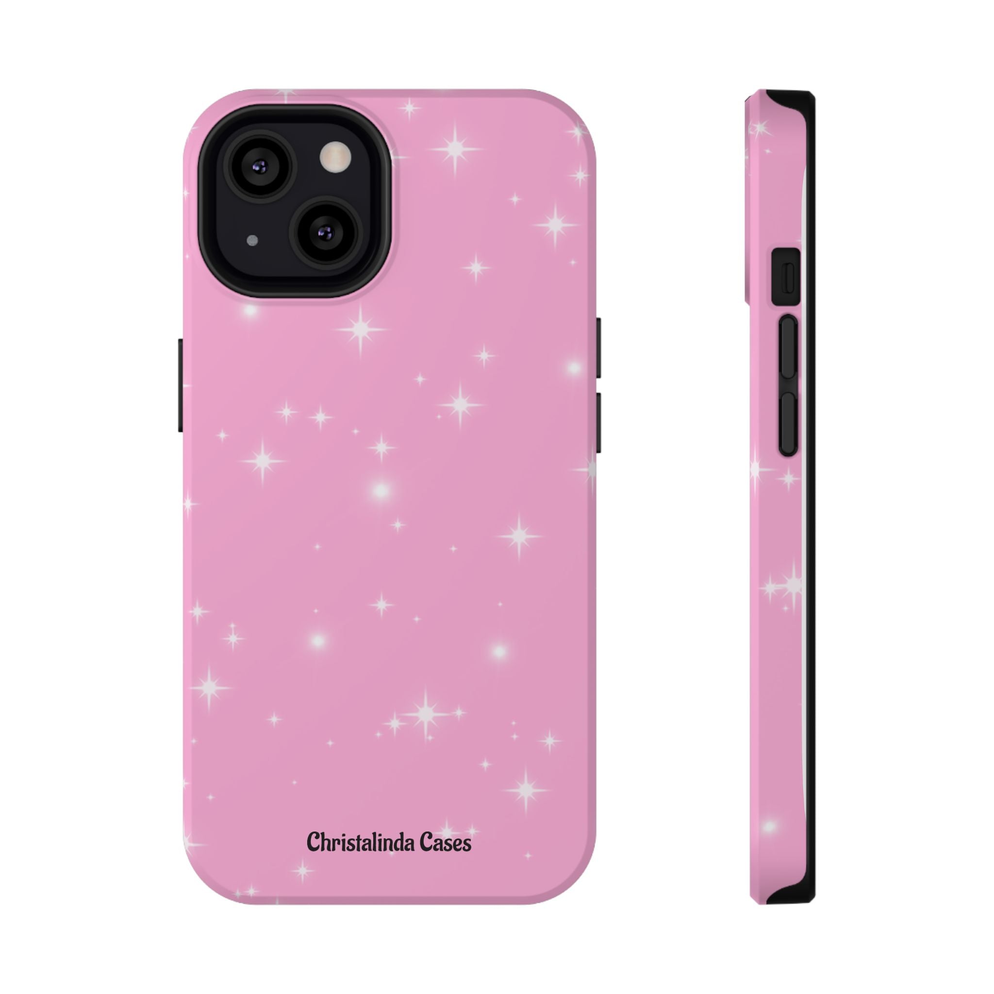 Sparkling Pink Impact-Resistant MagSafe Phone Case