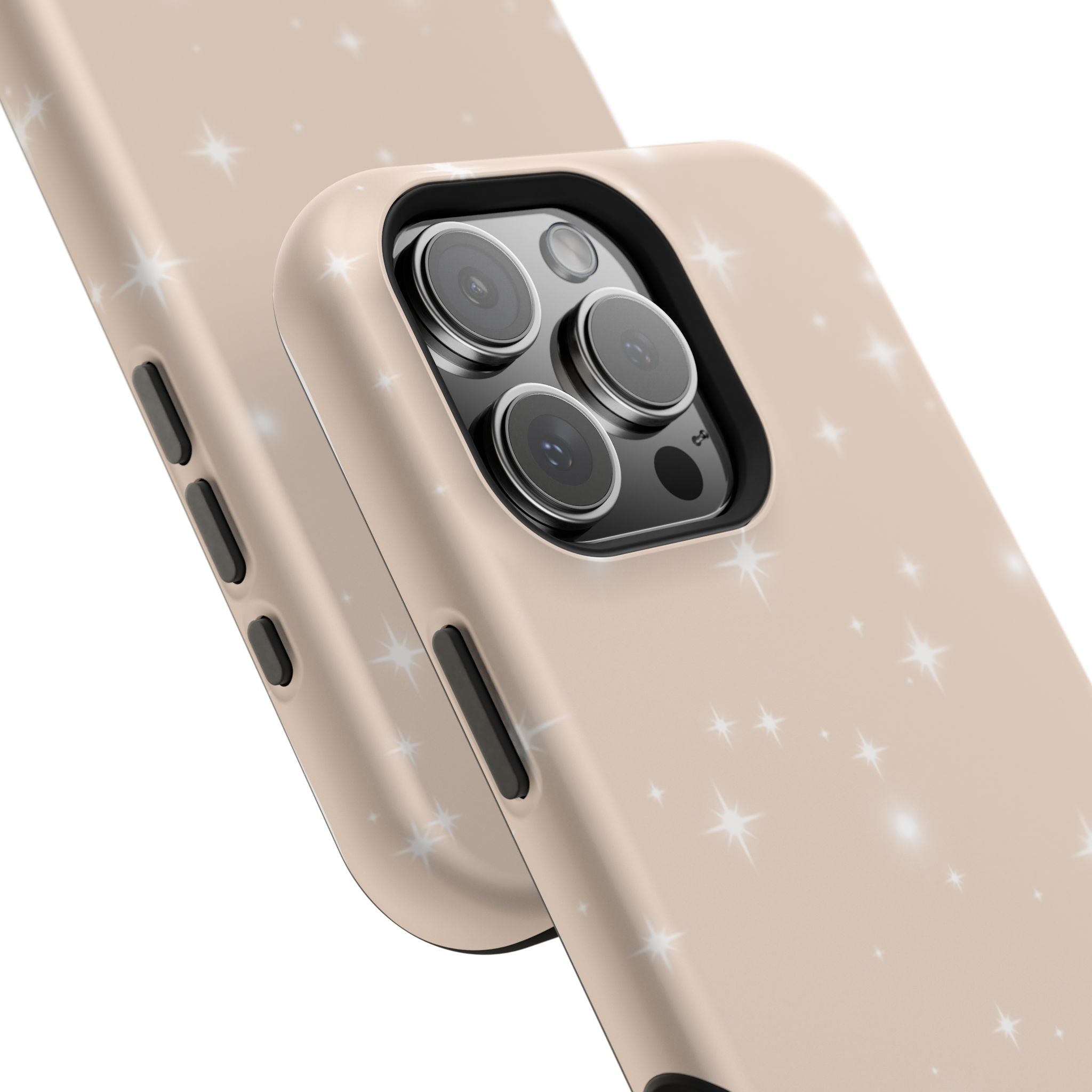 Sparkling Beige Impact-Resistant MagSafe Phone Case