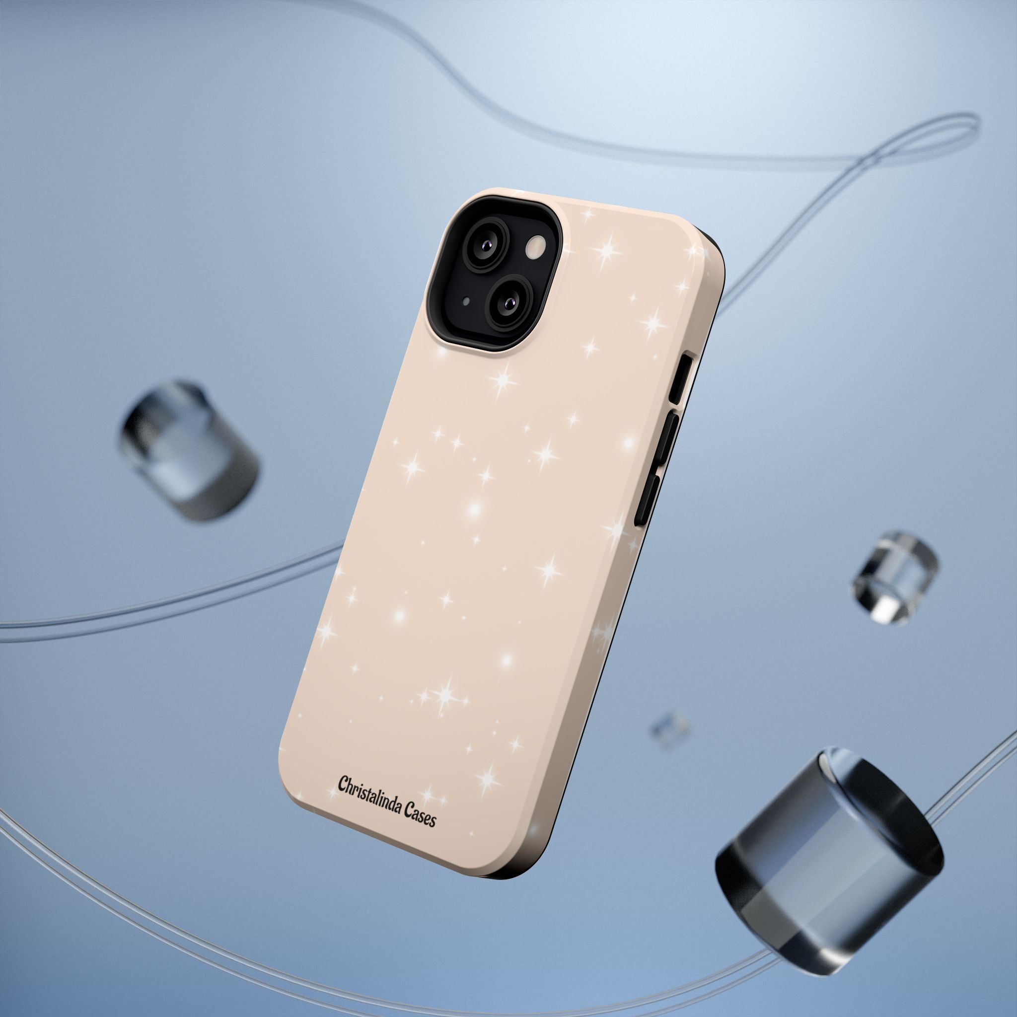 Sparkling Beige Impact-Resistant MagSafe Phone Case