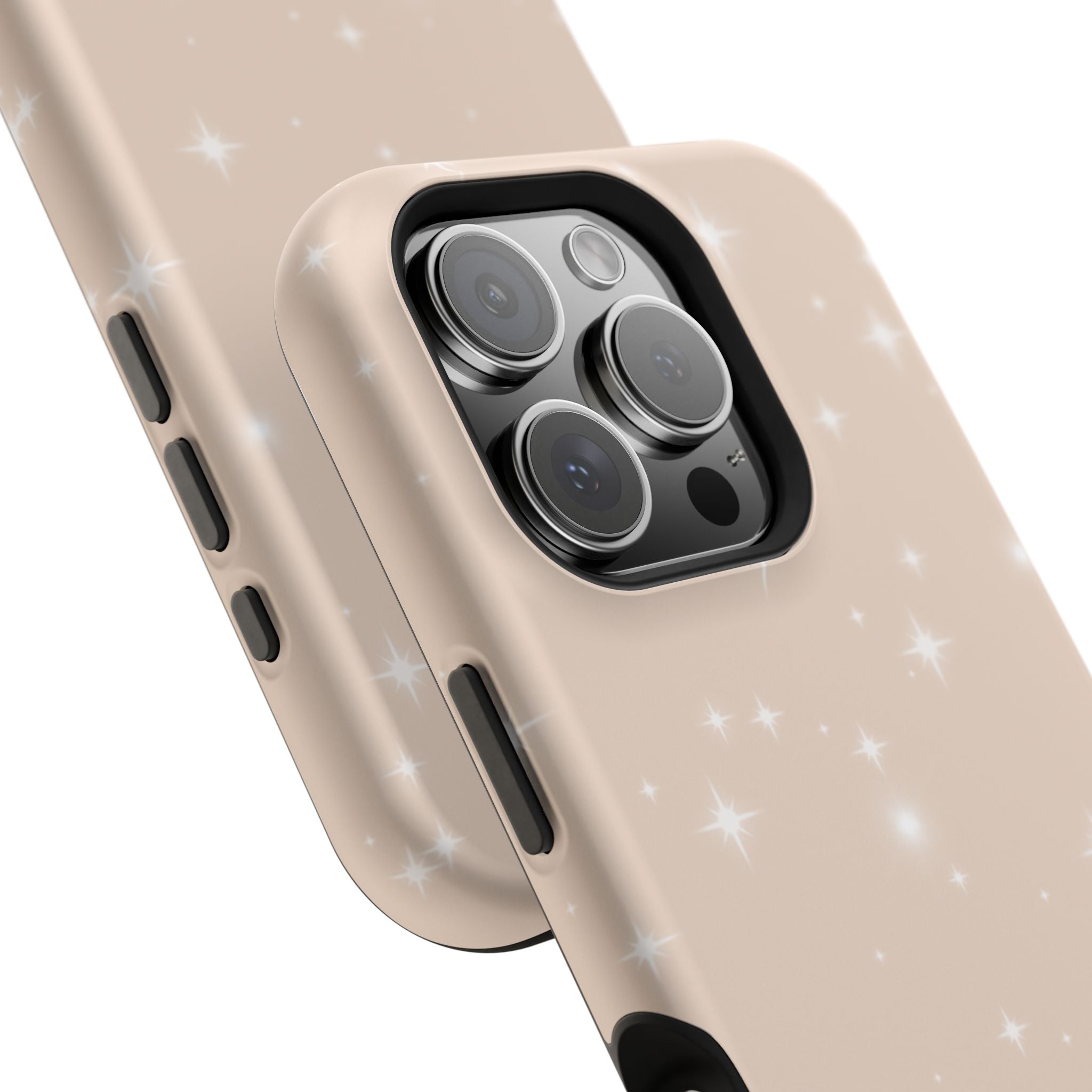 Sparkling Beige Impact-Resistant MagSafe Phone Case