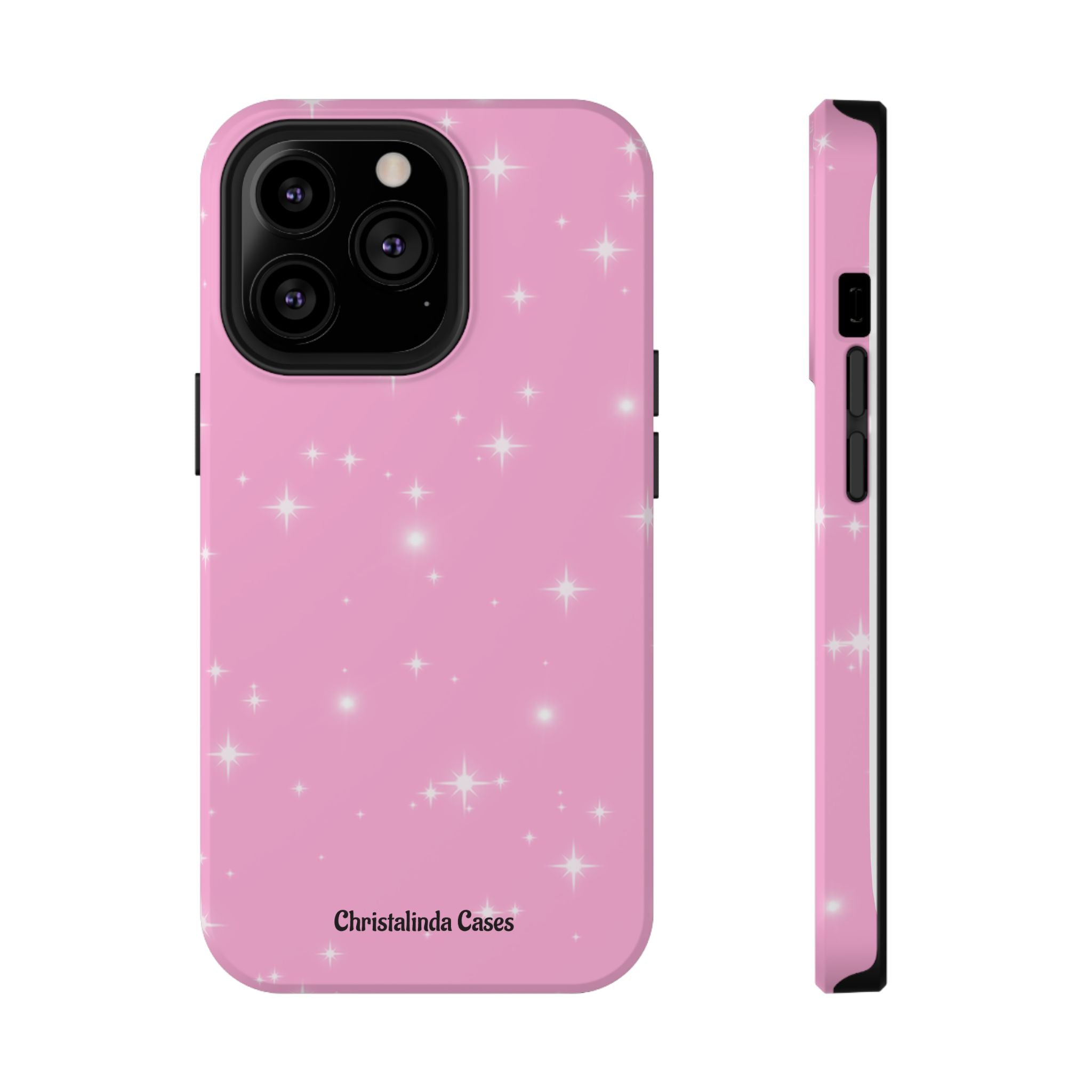 Sparkling Pink Impact-Resistant MagSafe Phone Case