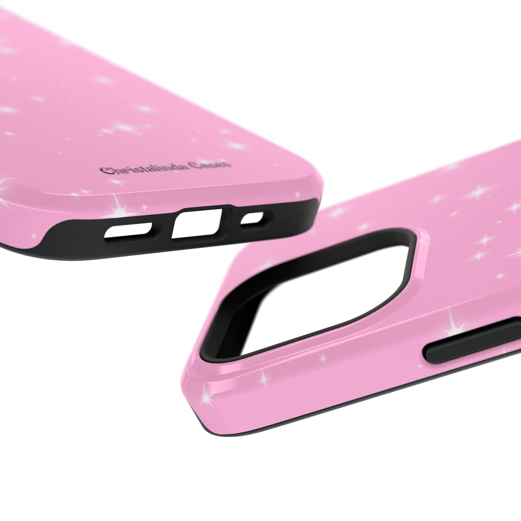 Sparkling Pink Impact-Resistant MagSafe Phone Case