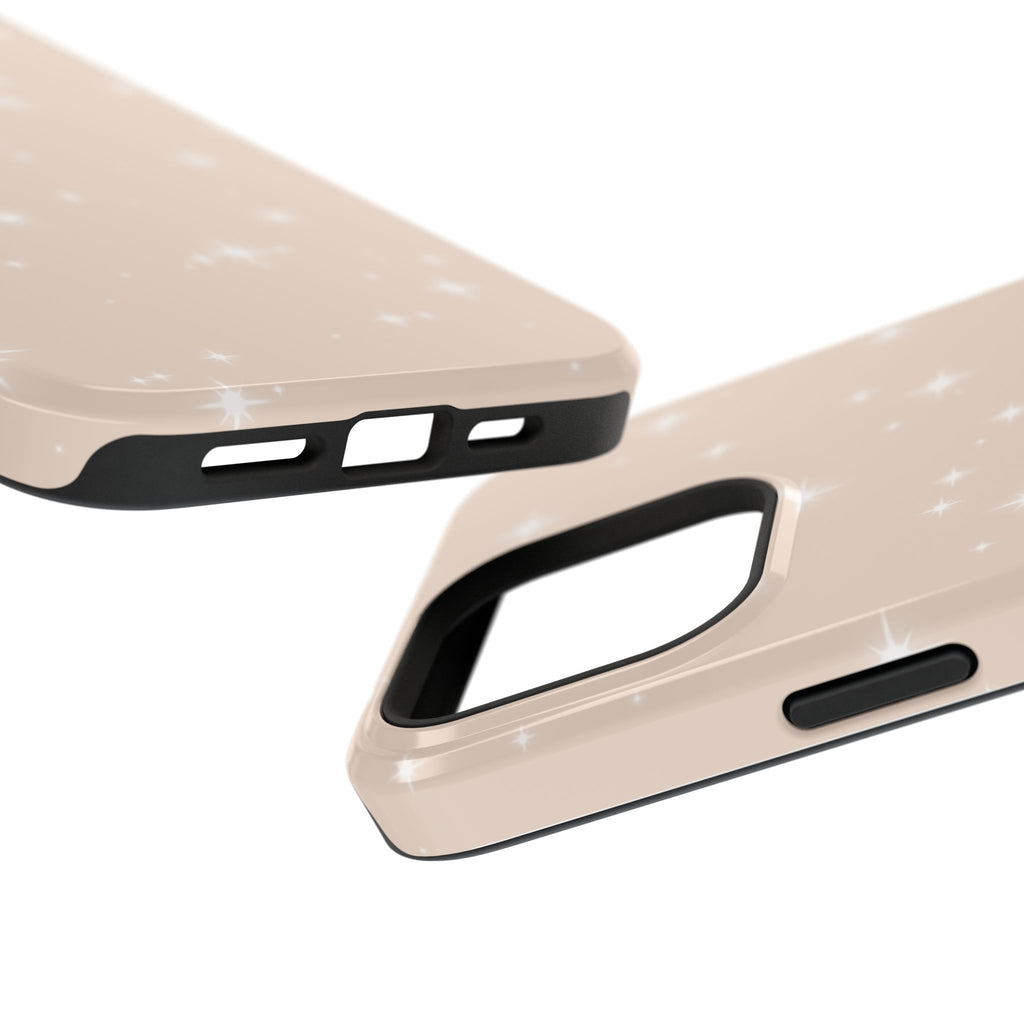 Sparkling Beige Impact-Resistant MagSafe Phone Case