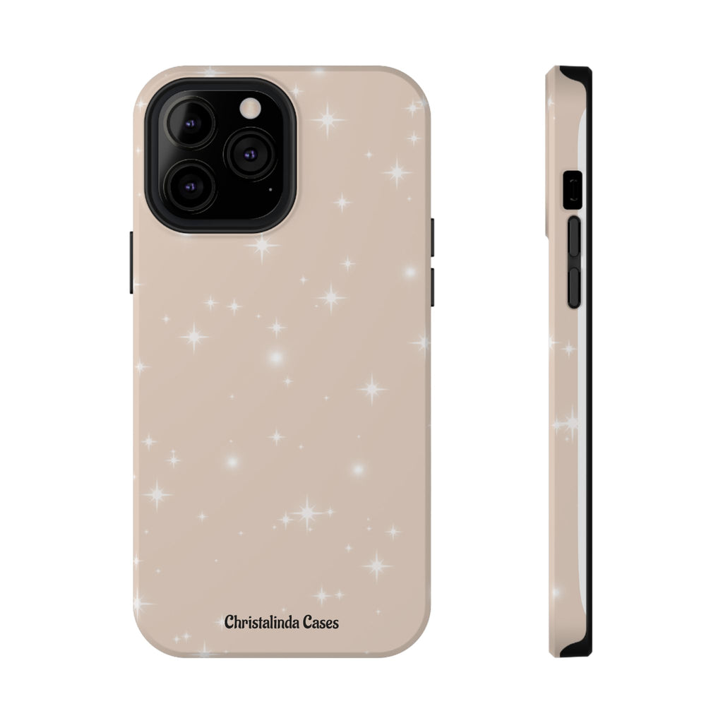 Sparkling Beige Impact-Resistant MagSafe Phone Case