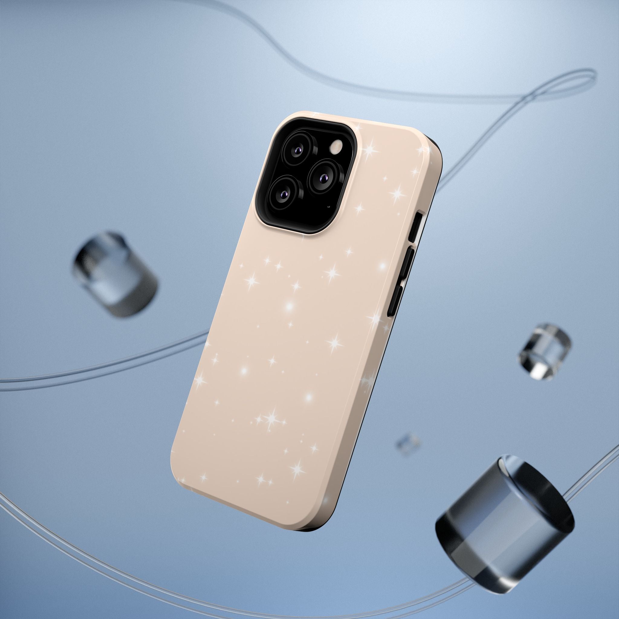 Sparkling Beige Impact-Resistant MagSafe Phone Case