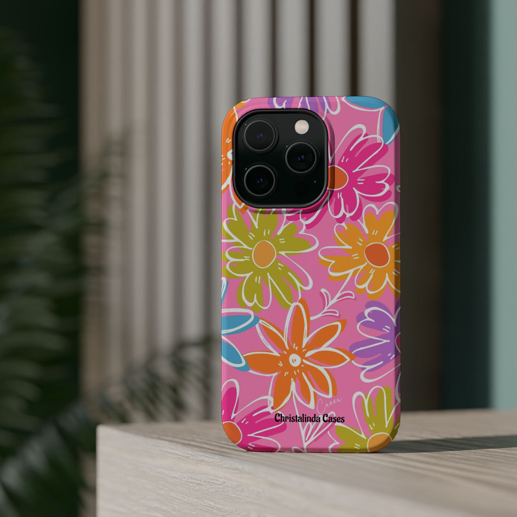 Flower Fiesta Impact-Resistant MagSafePhone Case