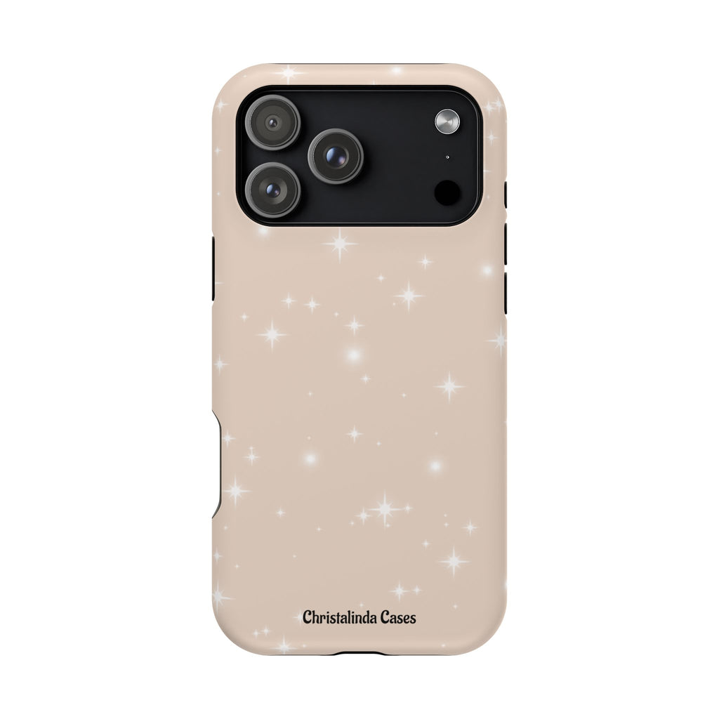 Sparkling Beige Impact-Resistant MagSafe Phone Case