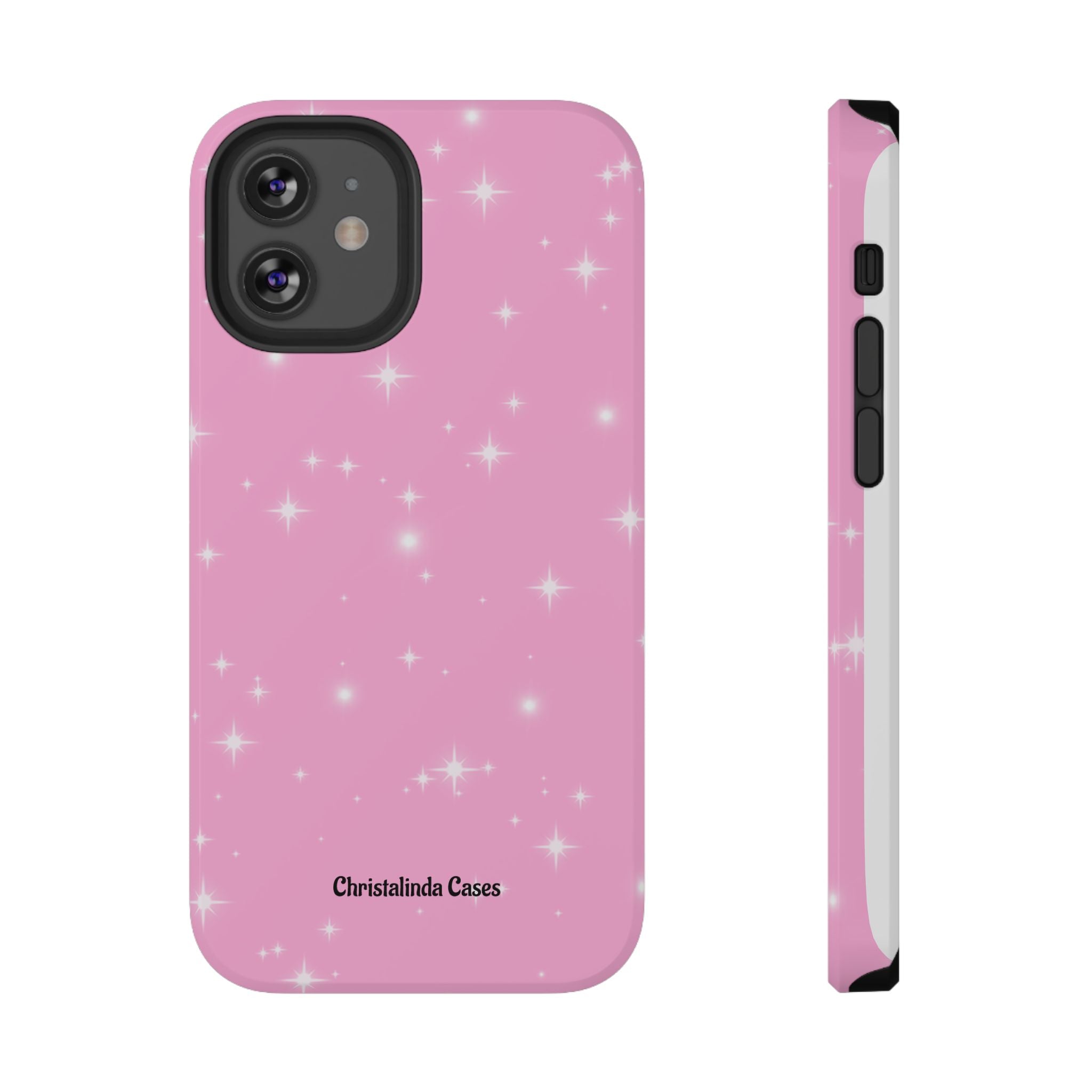 Sparkling Pink Impact-Resistant MagSafe Phone Case