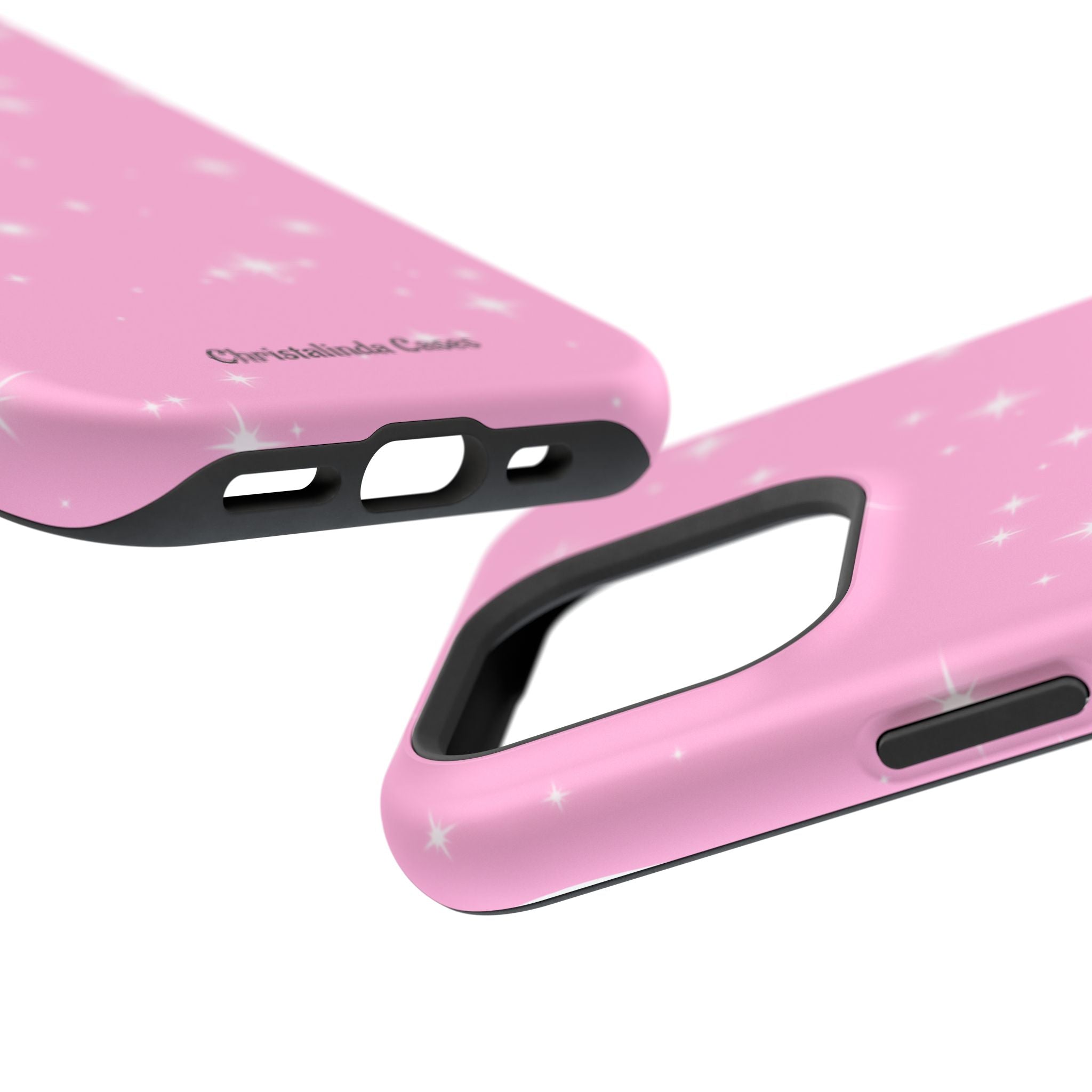Sparkling Pink Impact-Resistant MagSafe Phone Case