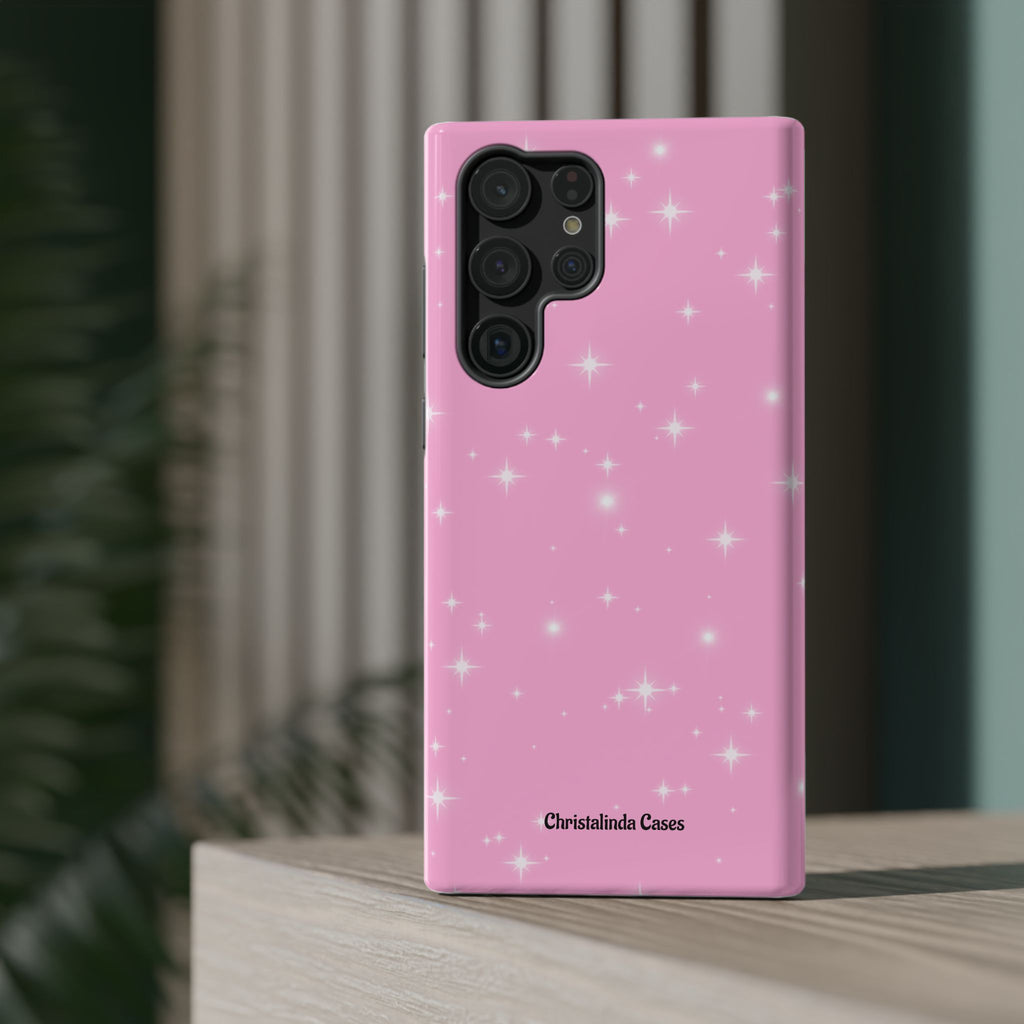 Sparkling Pink Impact-Resistant MagSafe Phone Case