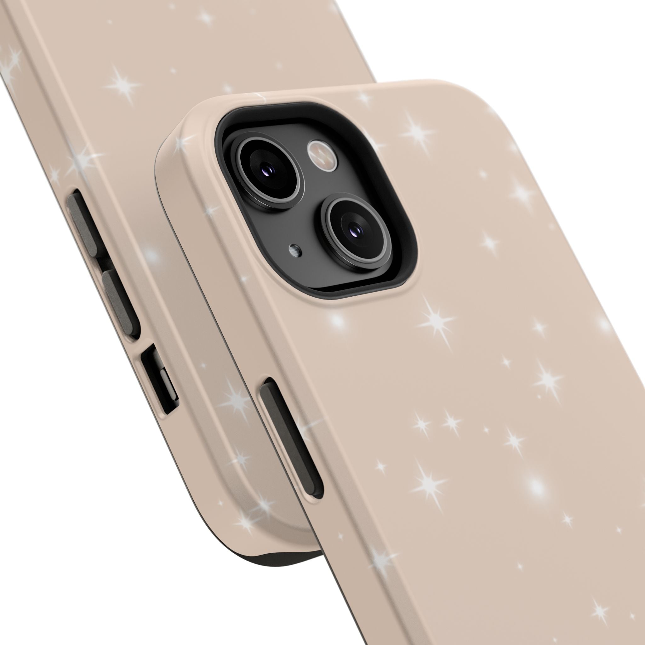 Sparkling Beige Impact-Resistant MagSafe Phone Case