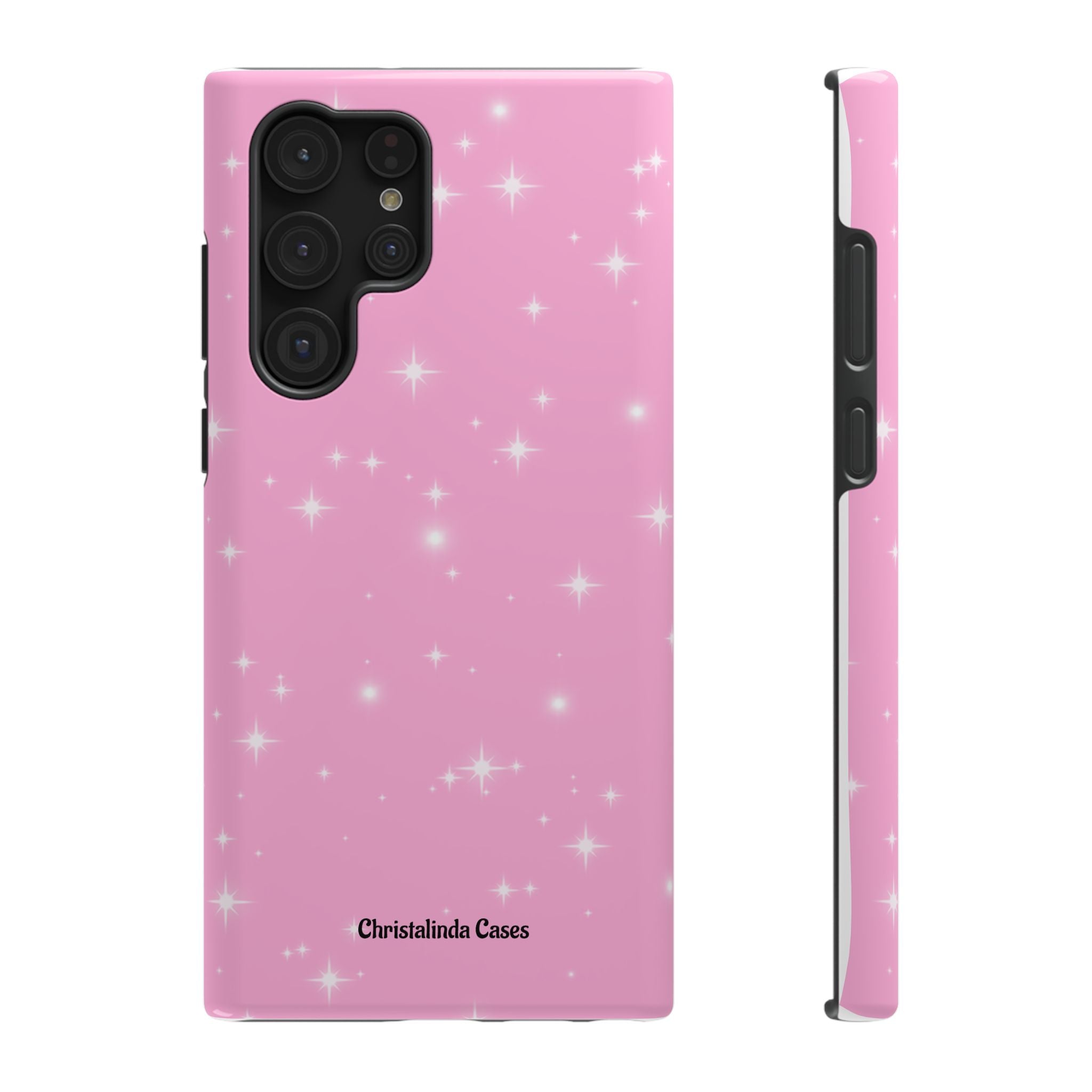 Sparkling Pink Impact-Resistant MagSafe Phone Case