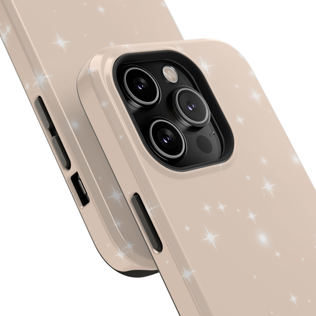 Sparkling Beige Impact-Resistant MagSafe Phone Case