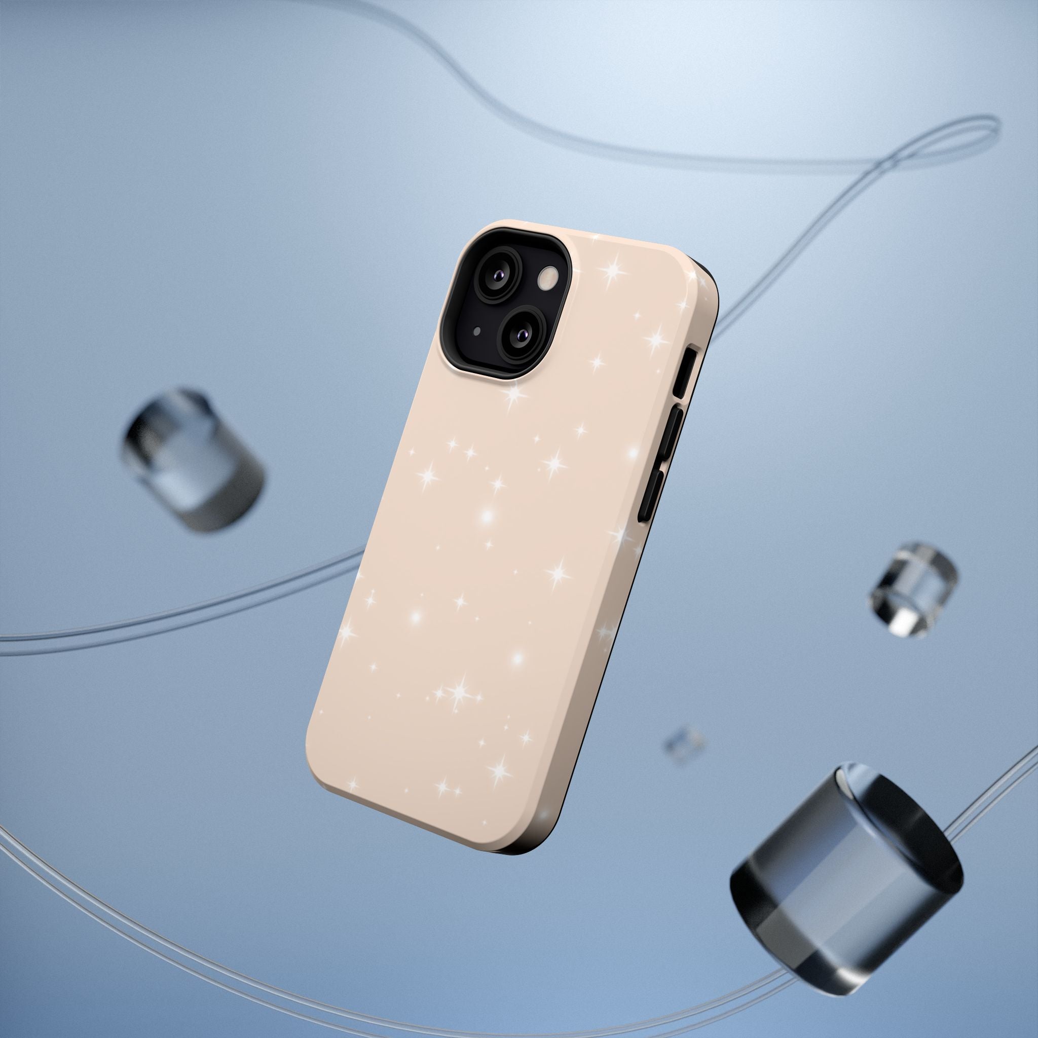 Sparkling Beige Impact-Resistant MagSafe Phone Case