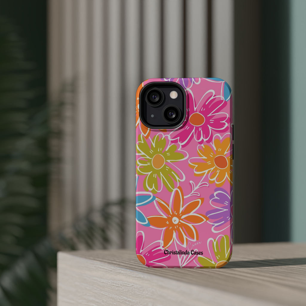 Flower Fiesta Impact-Resistant MagSafePhone Case