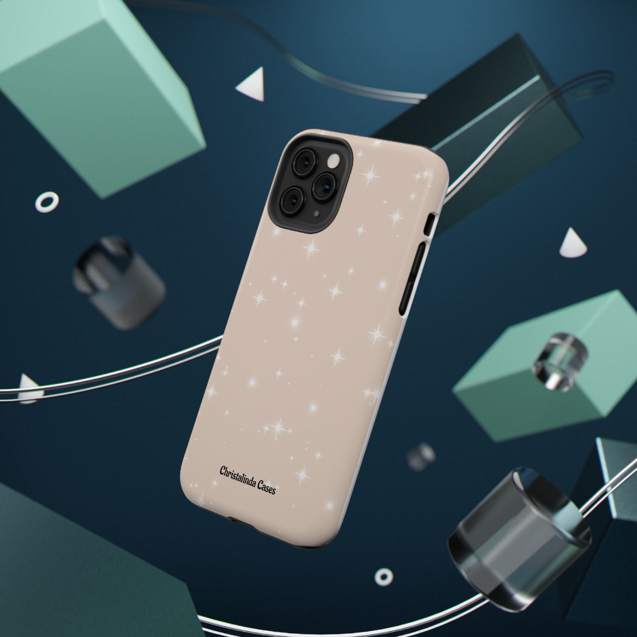 Sparkling Beige Impact-Resistant MagSafe Phone Case