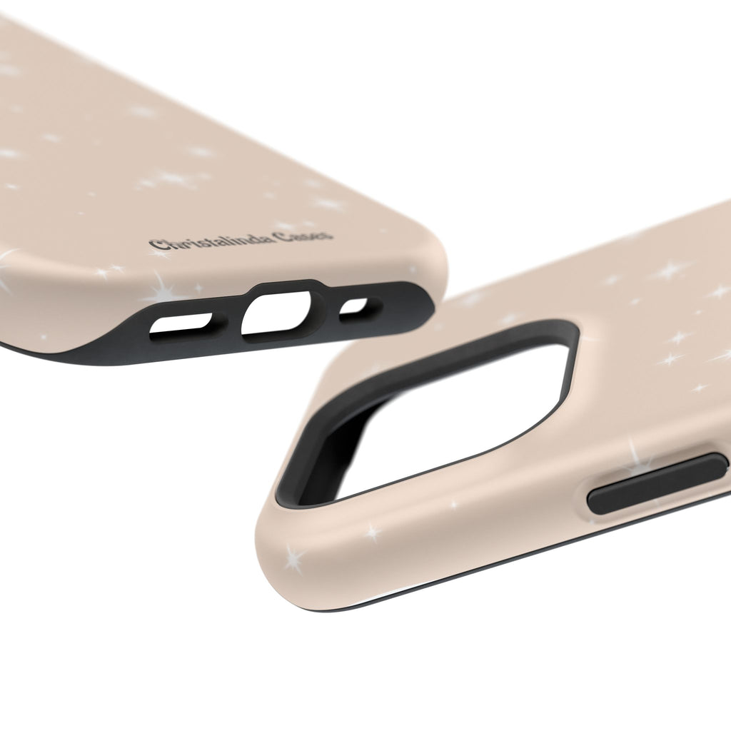 Sparkling Beige Impact-Resistant MagSafe Phone Case