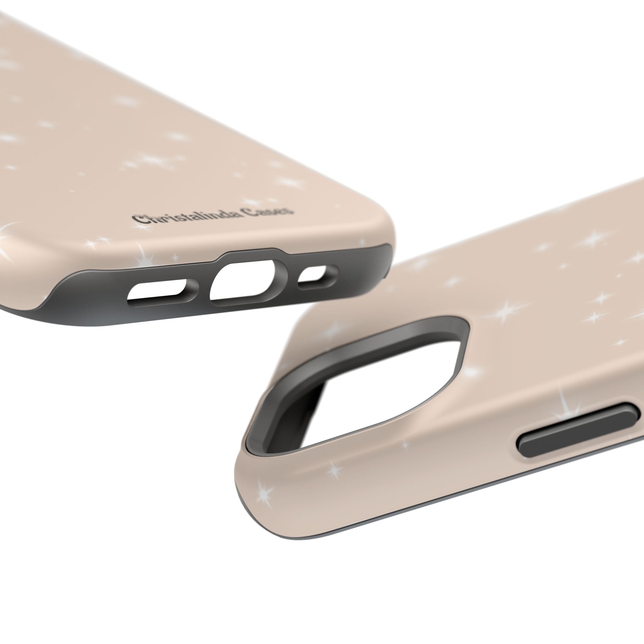 Sparkling Beige Impact-Resistant MagSafe Phone Case