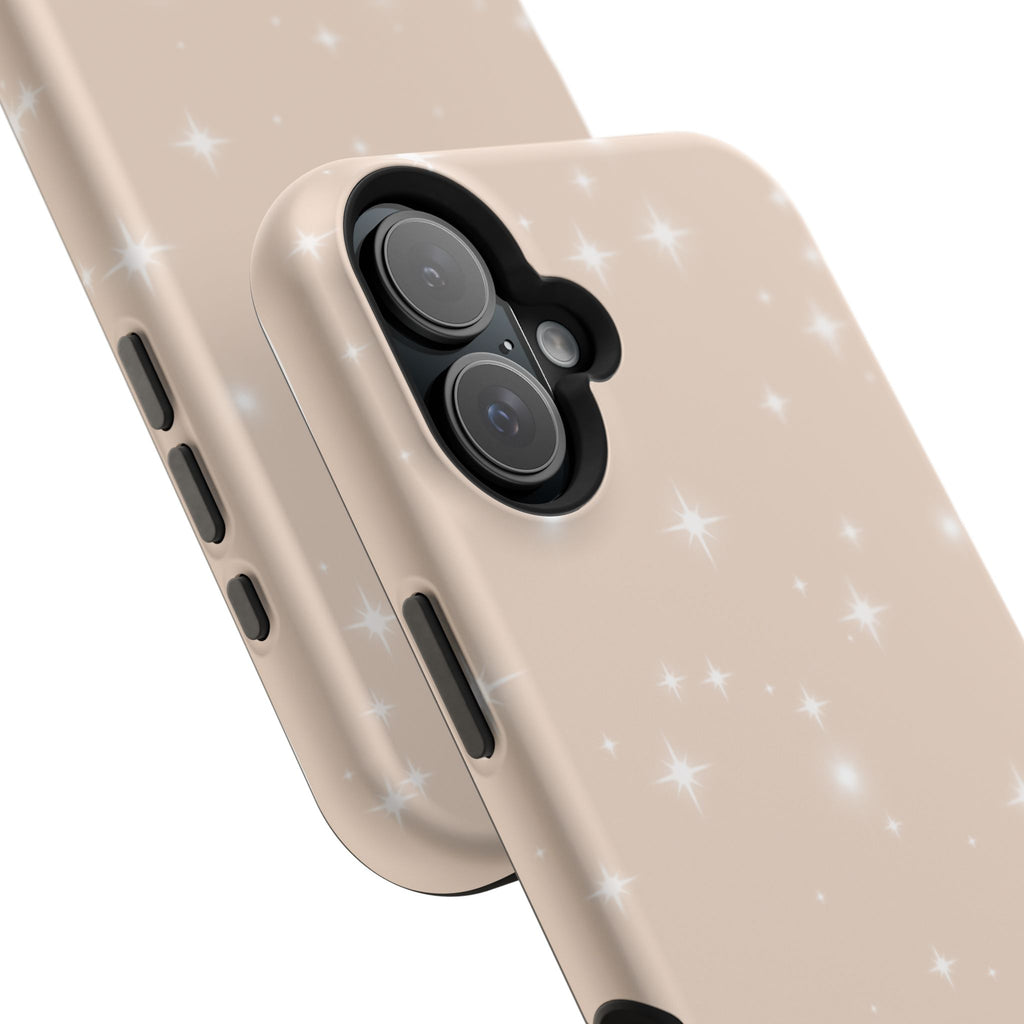 Sparkling Beige Impact-Resistant MagSafe Phone Case