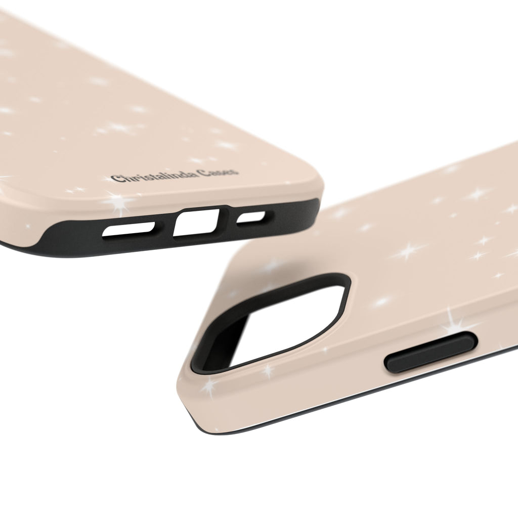 Sparkling Beige Impact-Resistant MagSafe Phone Case