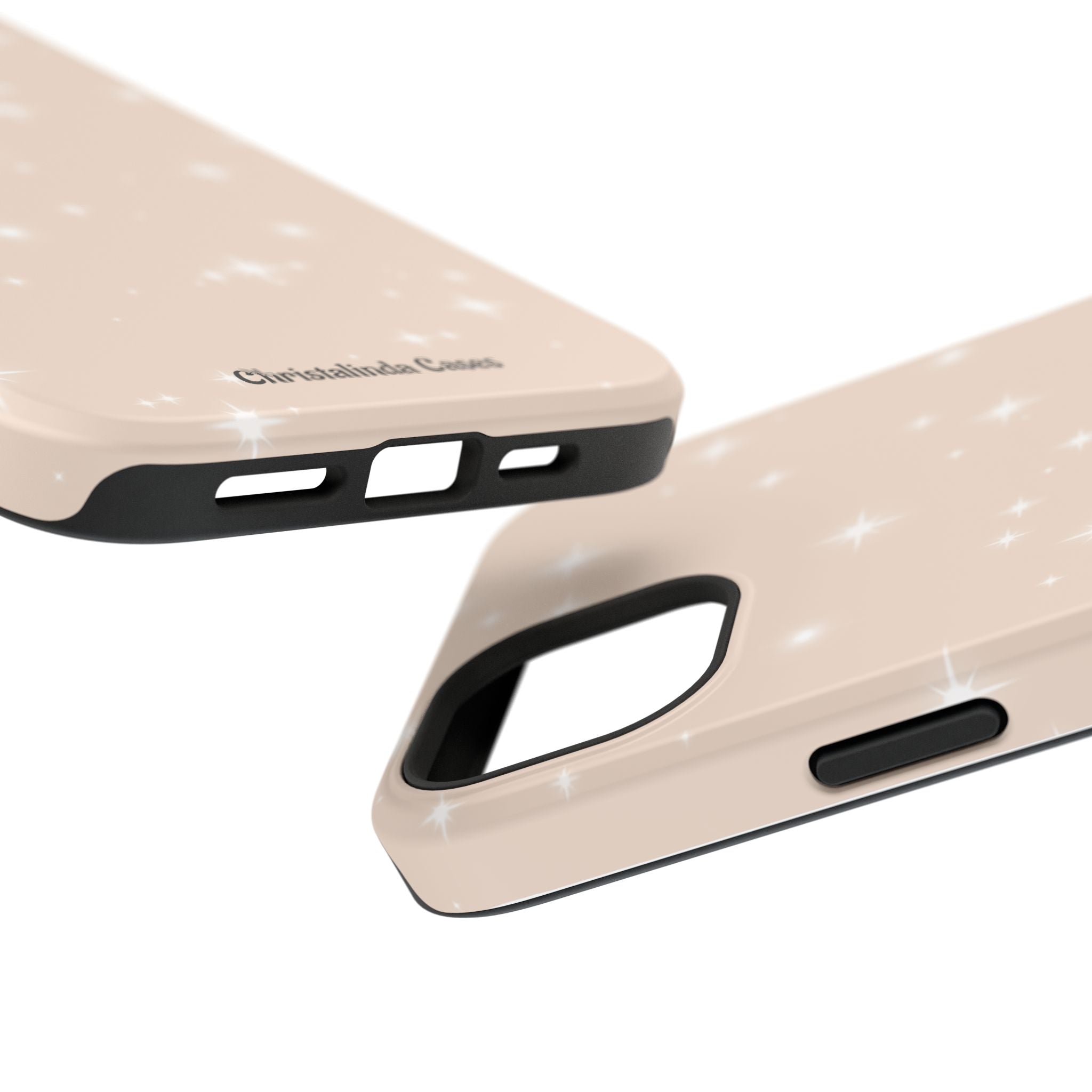 Sparkling Beige Impact-Resistant MagSafe Phone Case