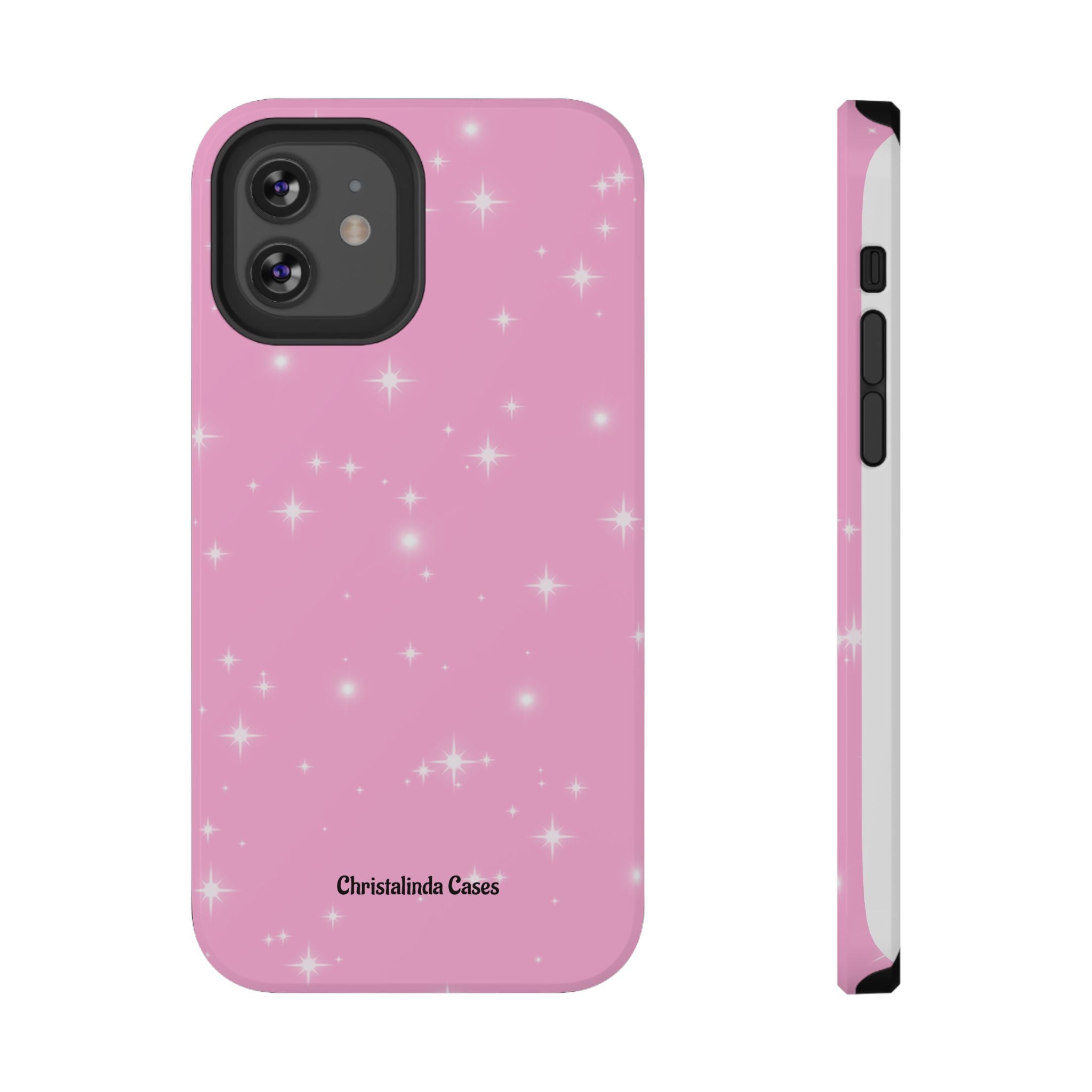 Sparkling Pink Impact-Resistant MagSafe Phone Case
