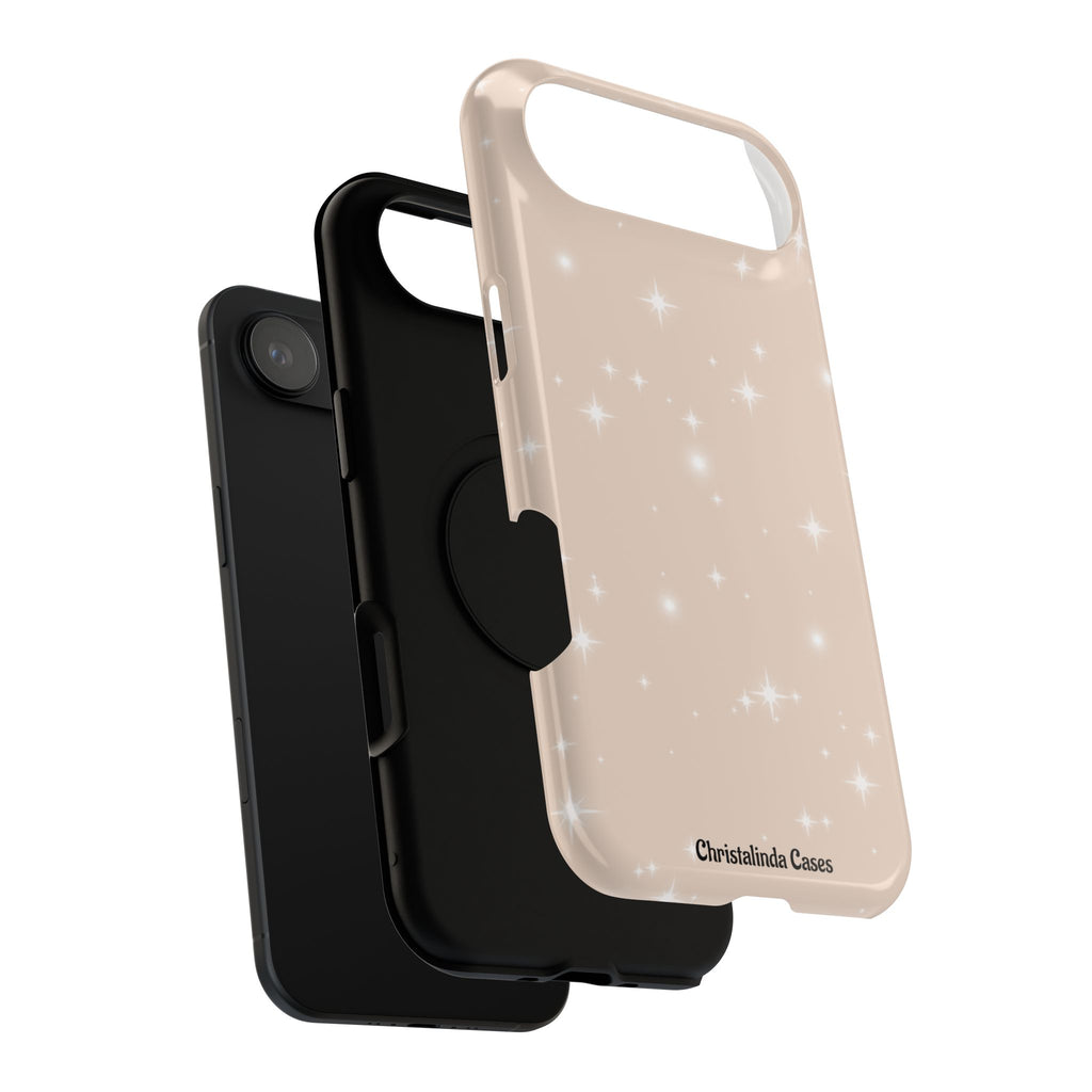 Sparkling Beige Impact-Resistant MagSafe Phone Case