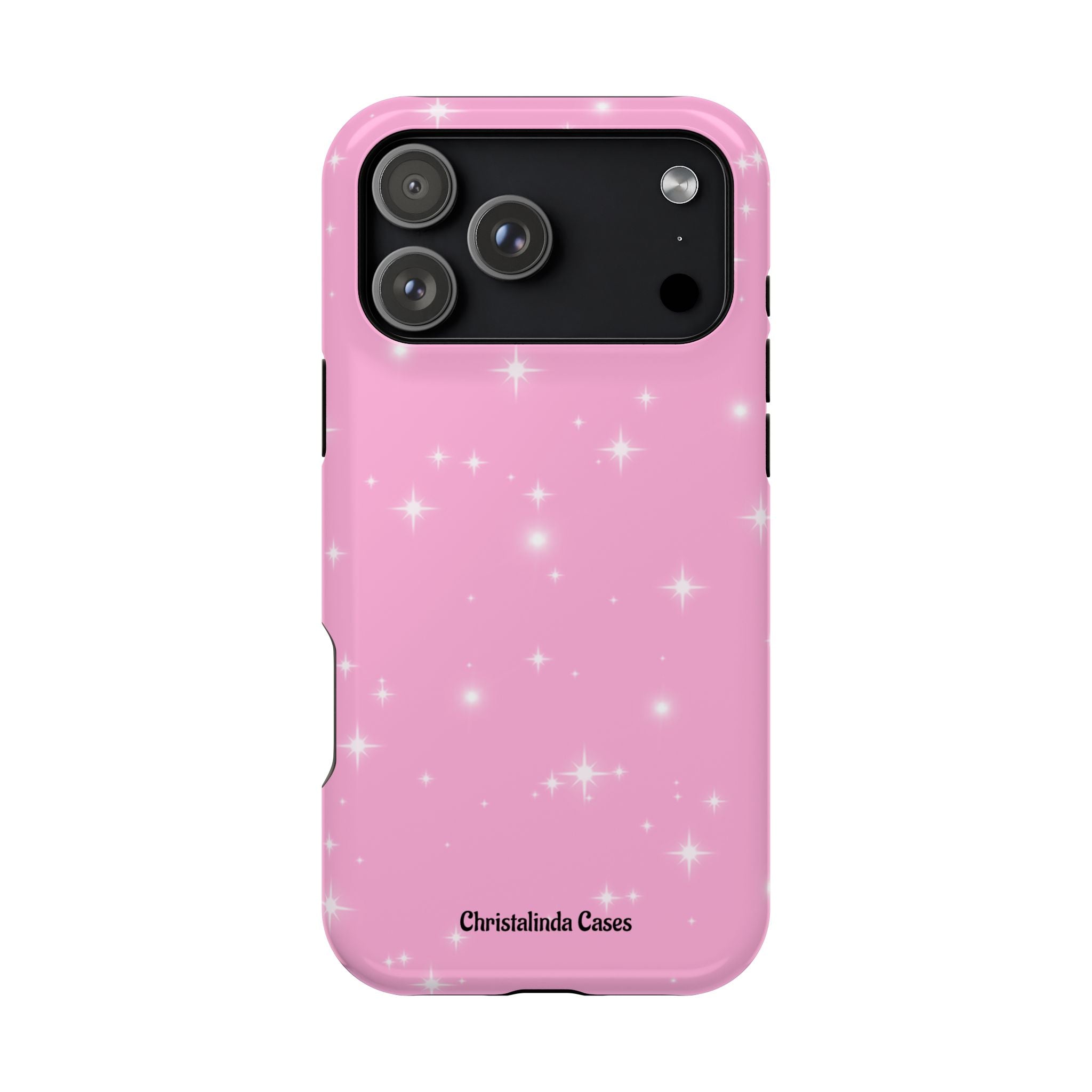 Sparkling Pink Impact-Resistant MagSafe Phone Case