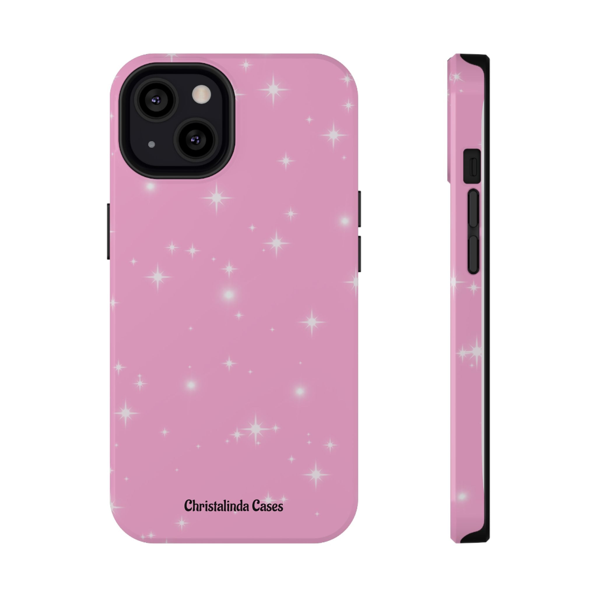 Sparkling Pink Impact-Resistant MagSafe Phone Case
