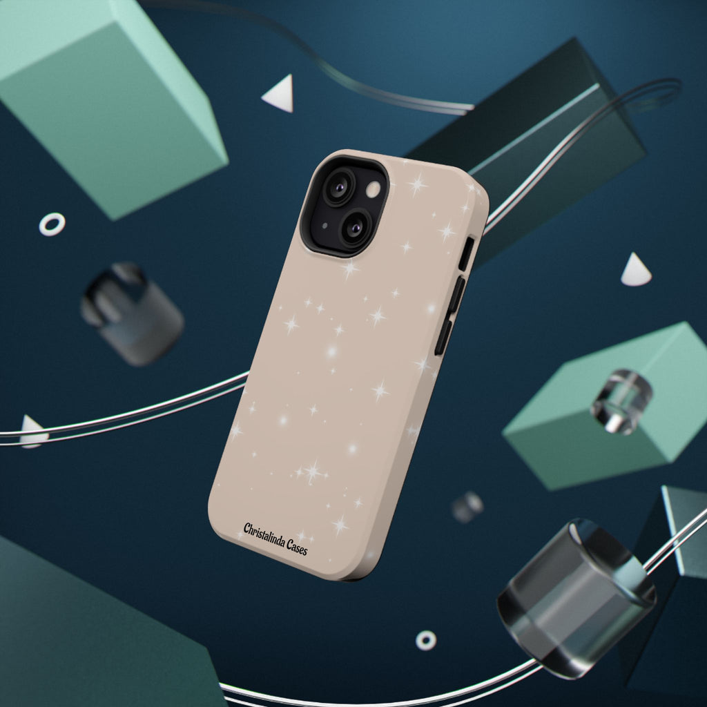 Sparkling Beige Impact-Resistant MagSafe Phone Case