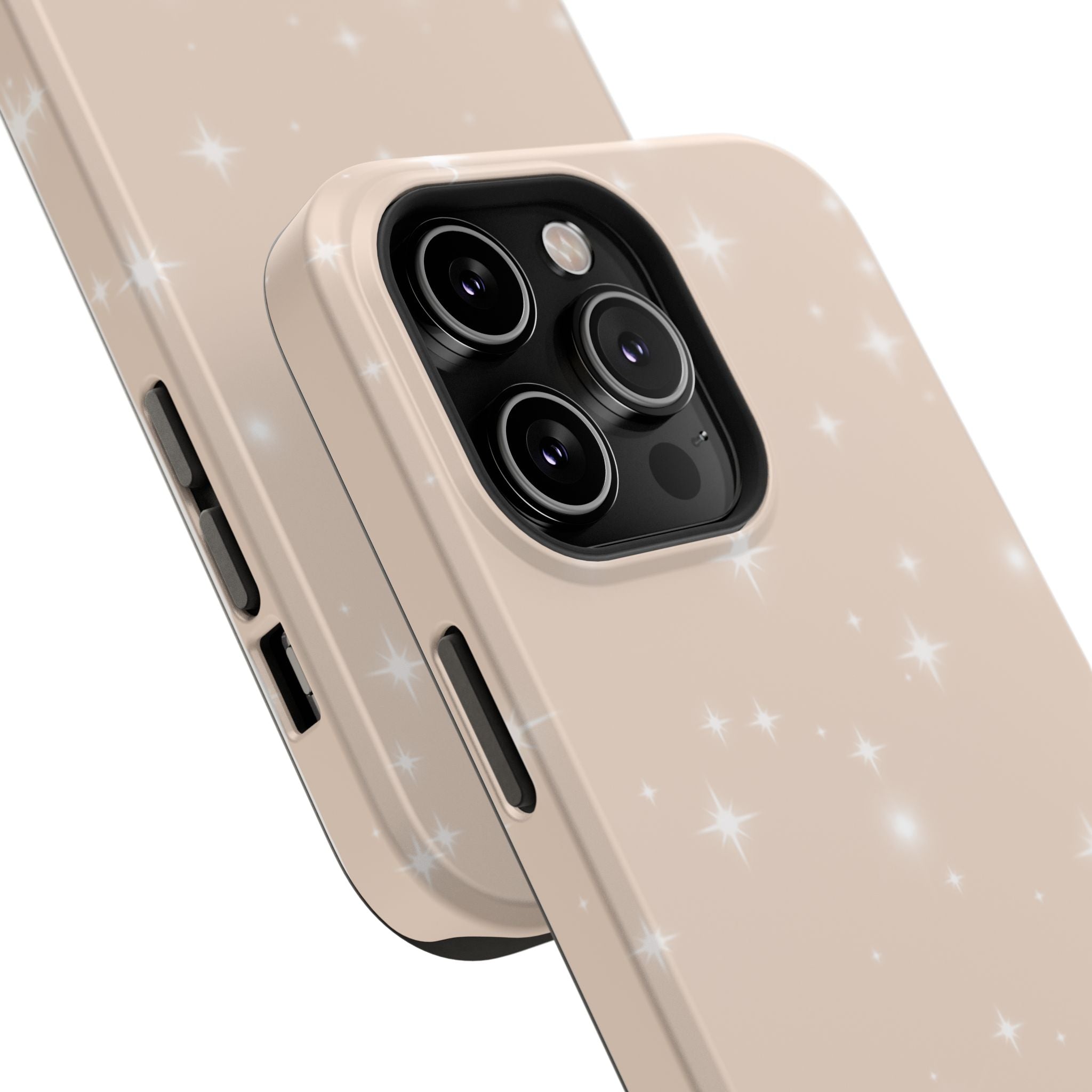 Sparkling Beige Impact-Resistant MagSafe Phone Case