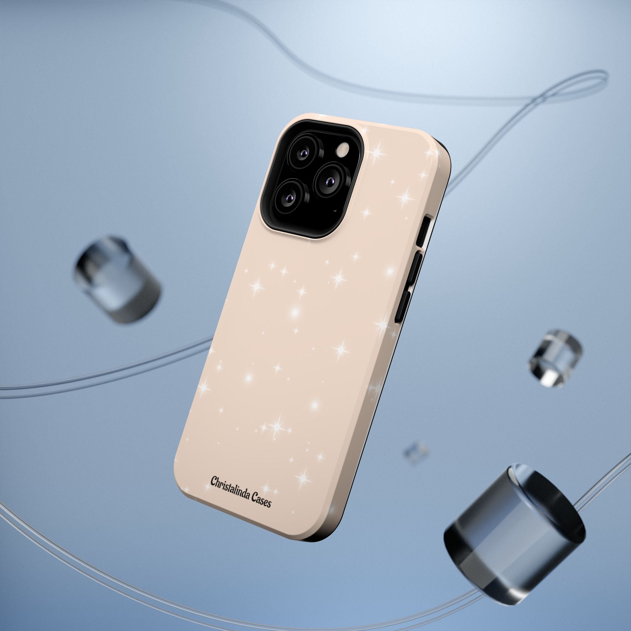 Sparkling Beige Impact-Resistant MagSafe Phone Case