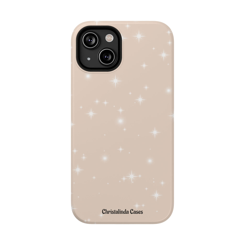 Sparkling Beige Impact-Resistant MagSafe Phone Case