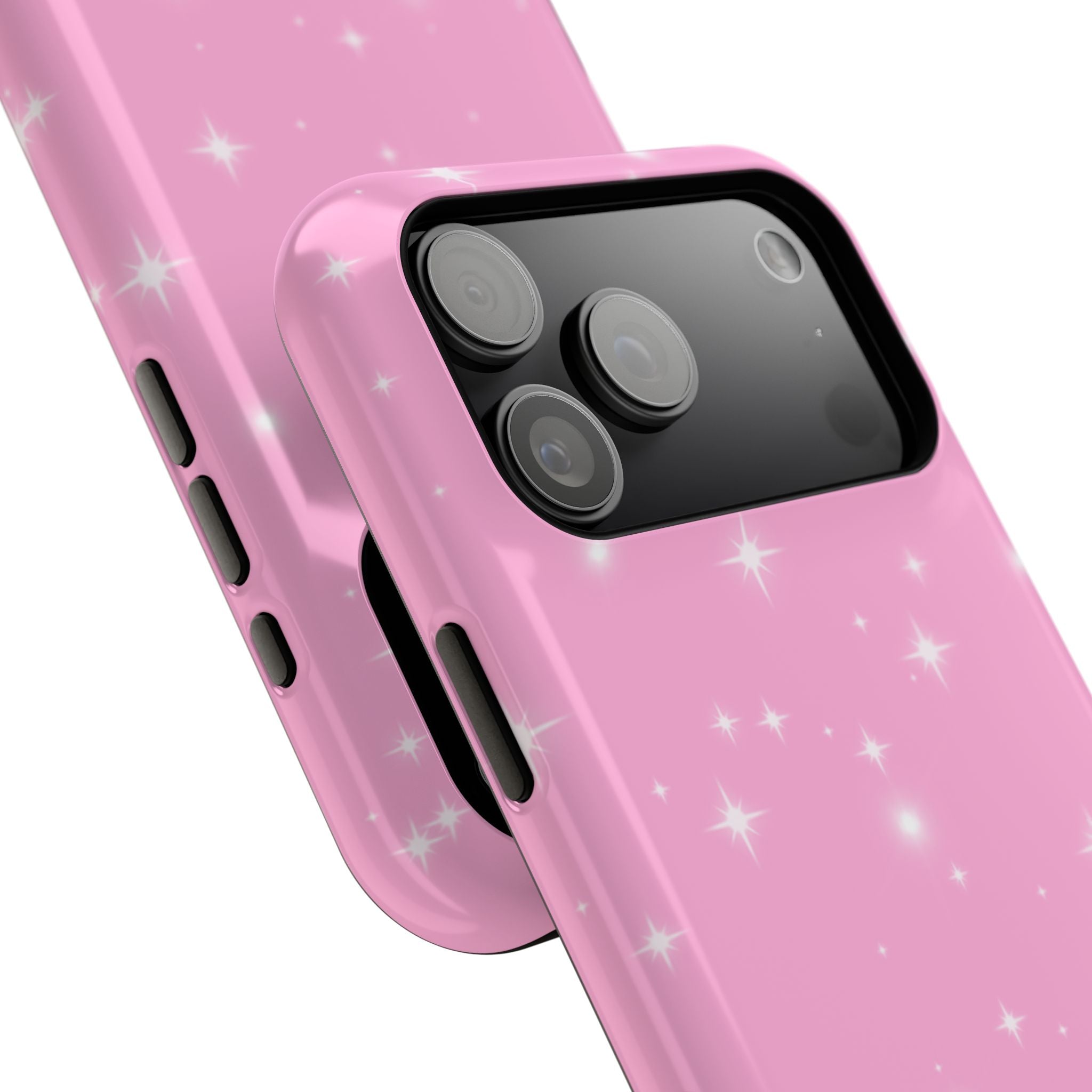 Sparkling Pink Impact-Resistant MagSafe Phone Case